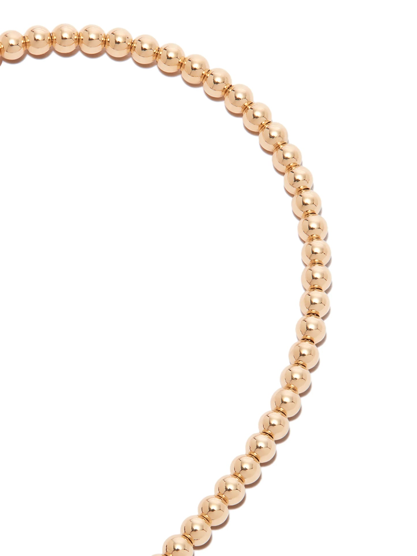 18kt yellow gold bead-chain bracelet