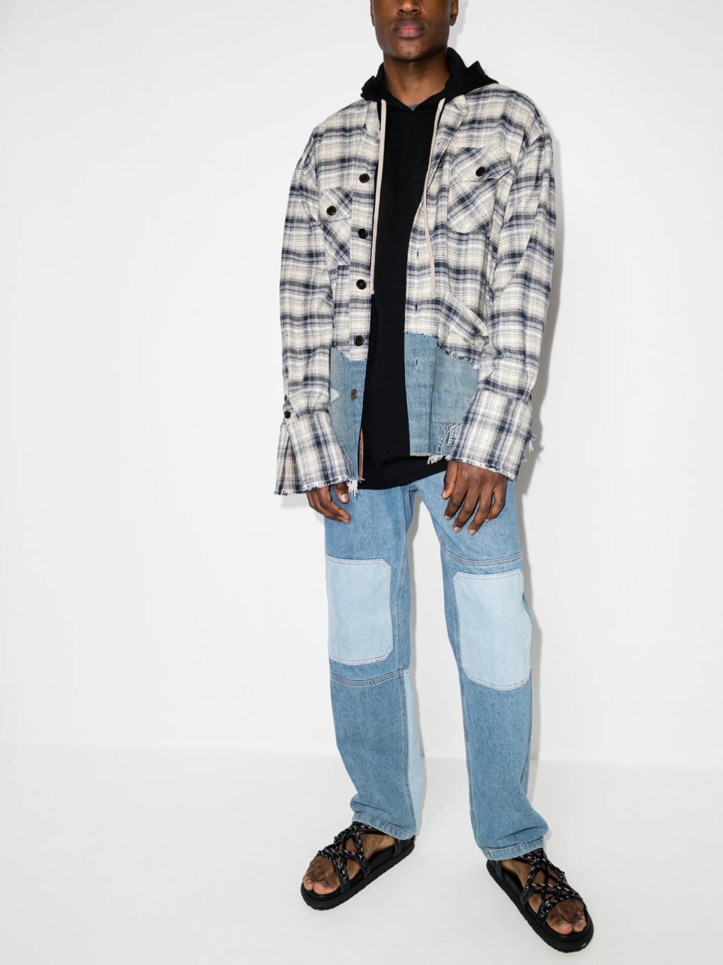 River panelled shirt