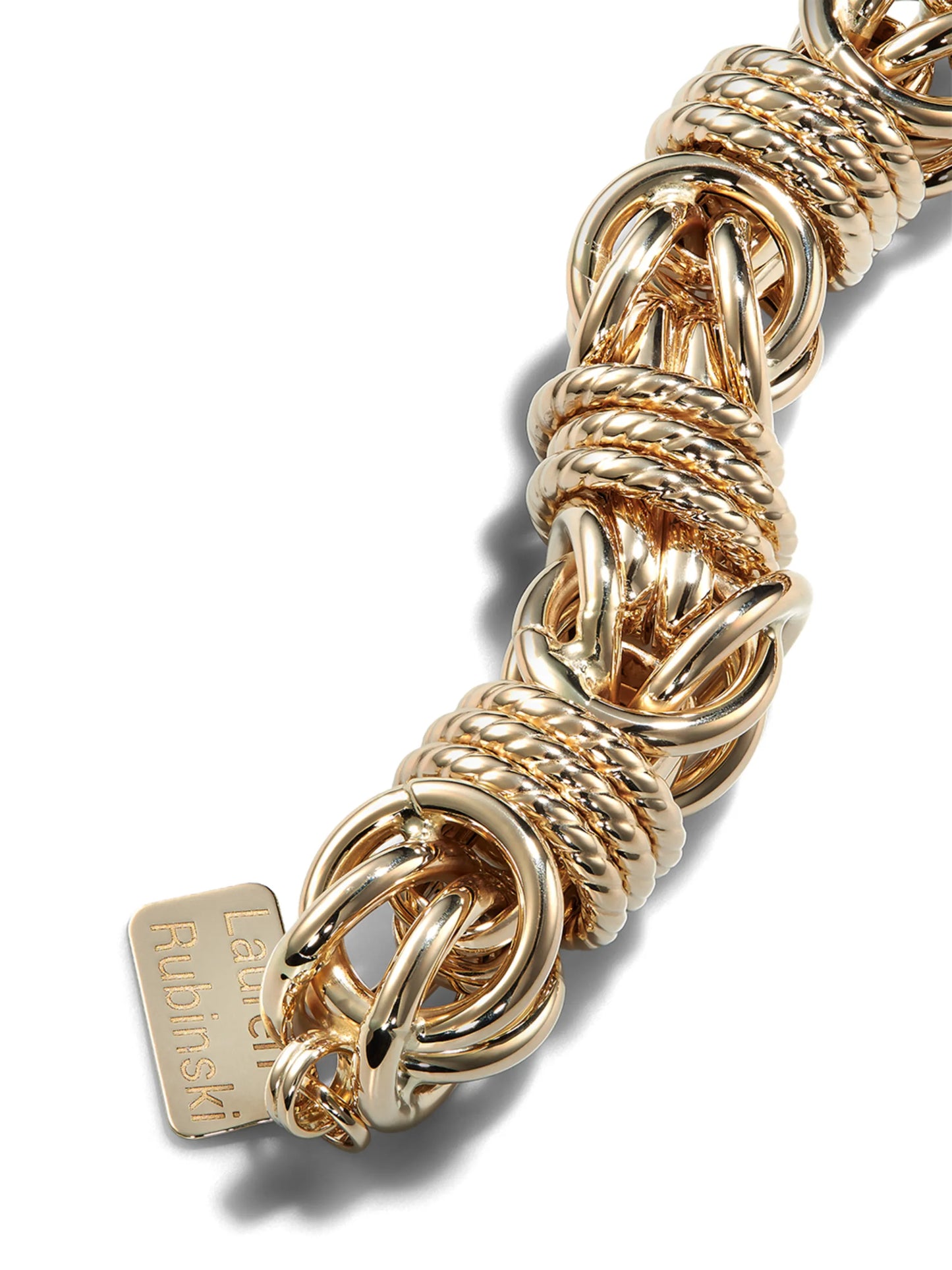 14kt yellow gold medium link bracelet