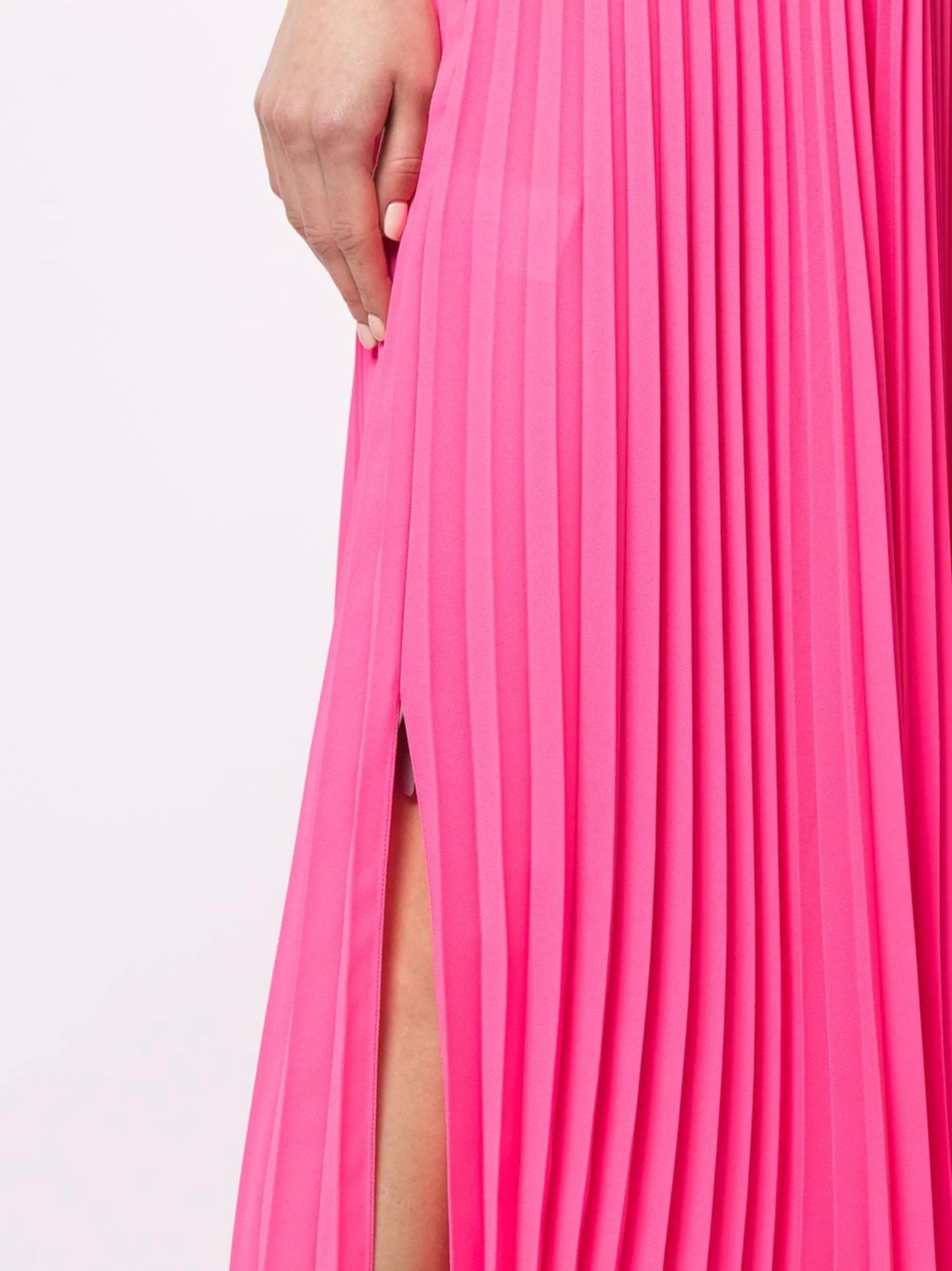 asymmetric pleated skirt