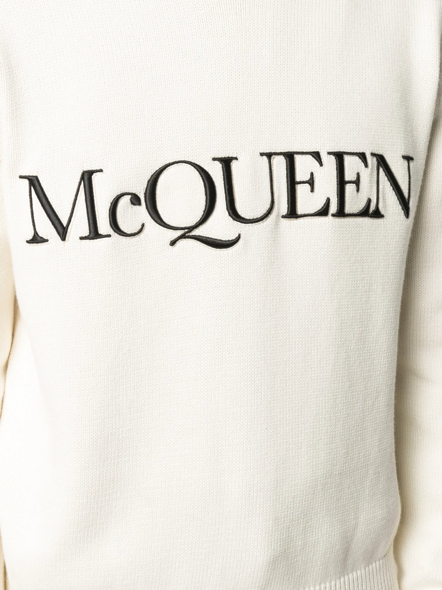 logo-embroidered knitted jumper