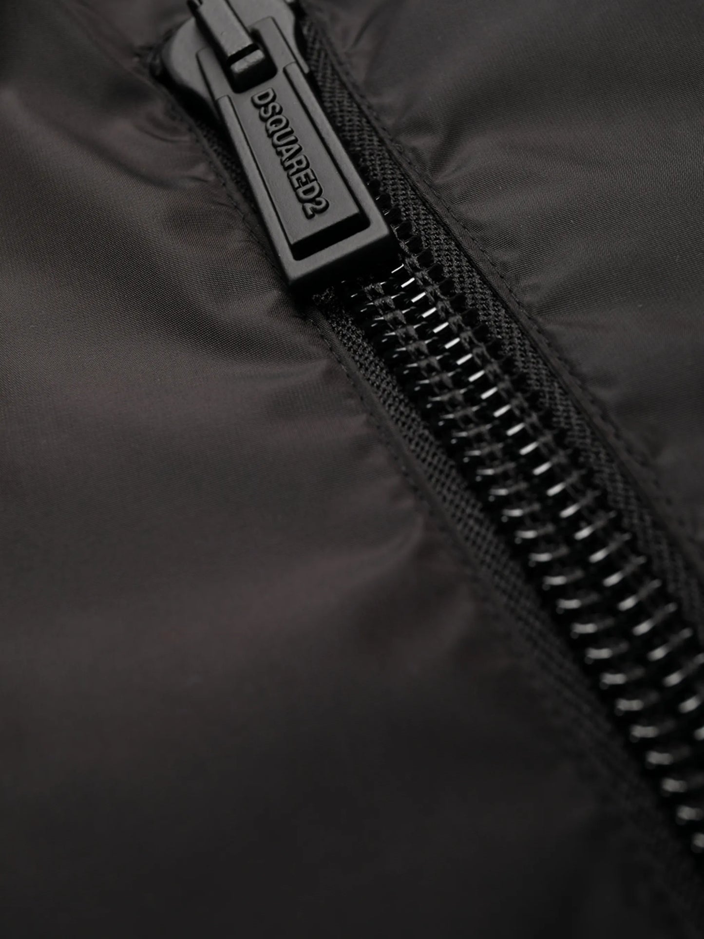 logo-print high-neck padded jacket