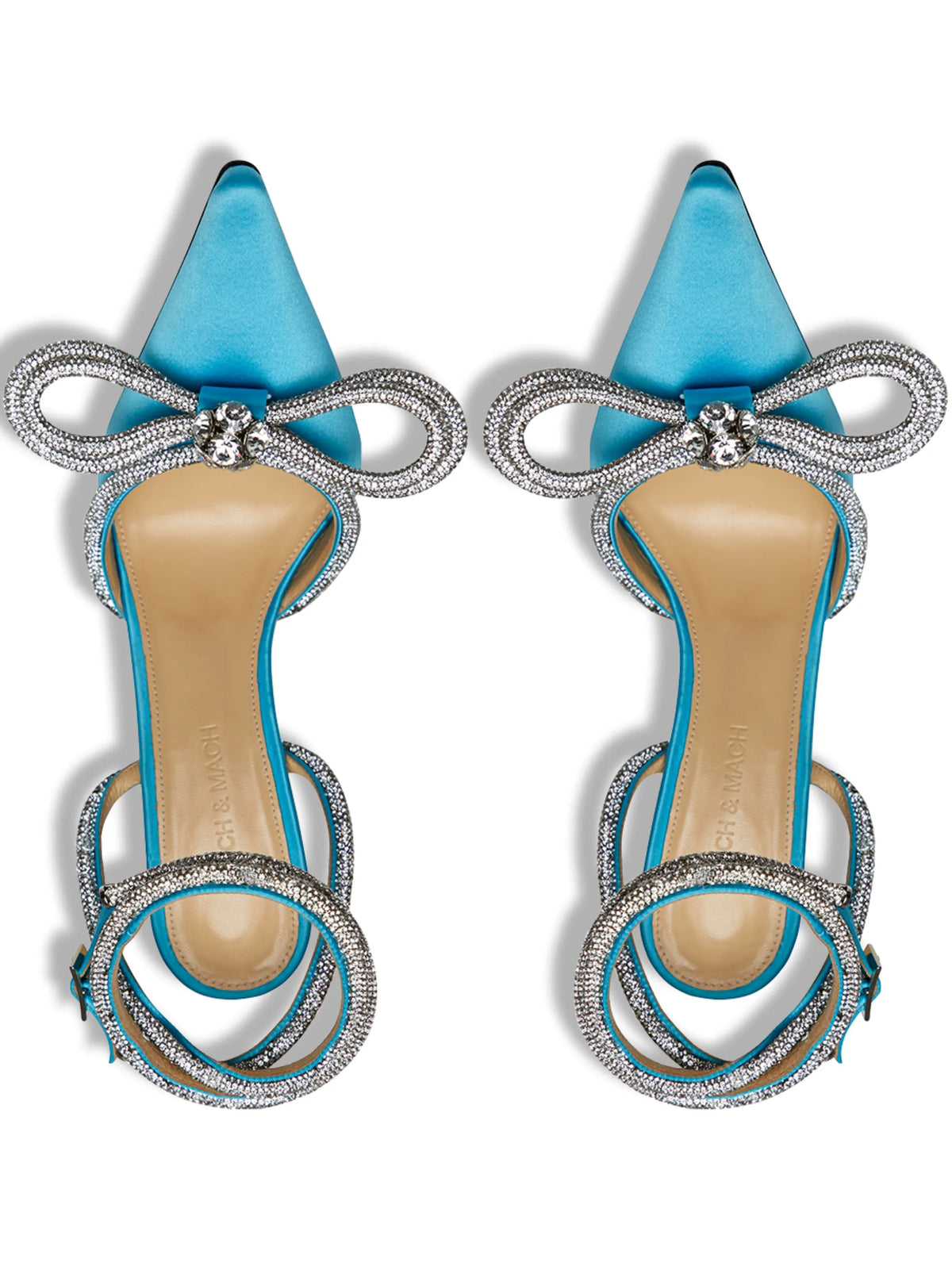 110mm pointed-toe satin pumps