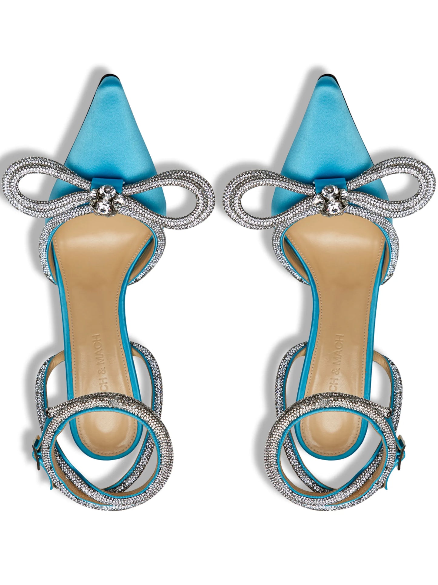 110mm pointed-toe satin pumps