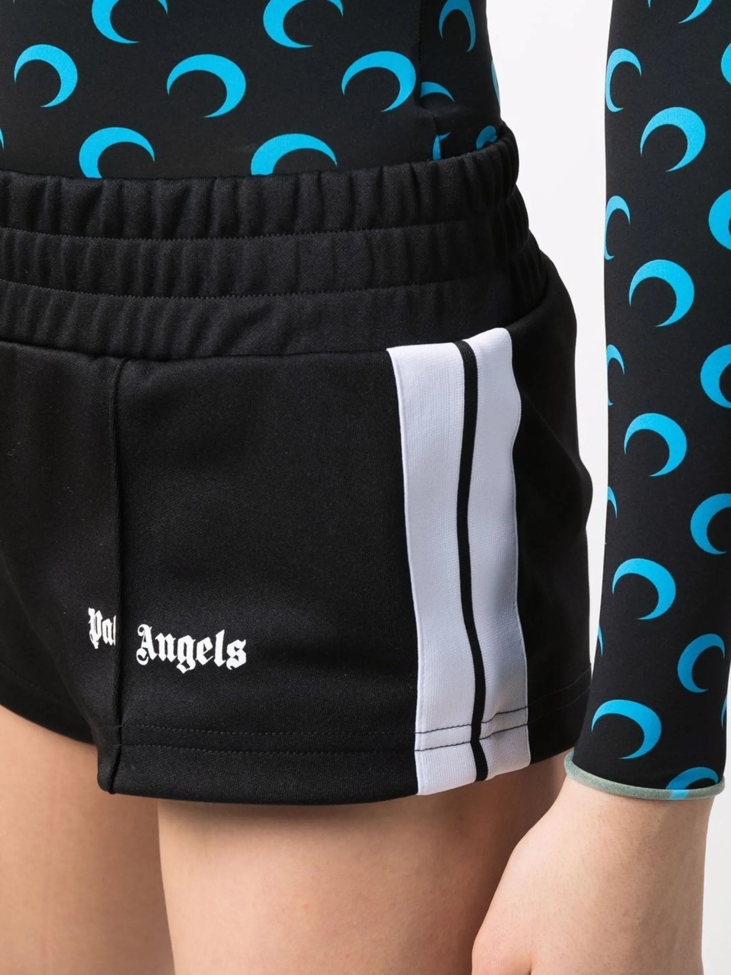 logo-print shorts