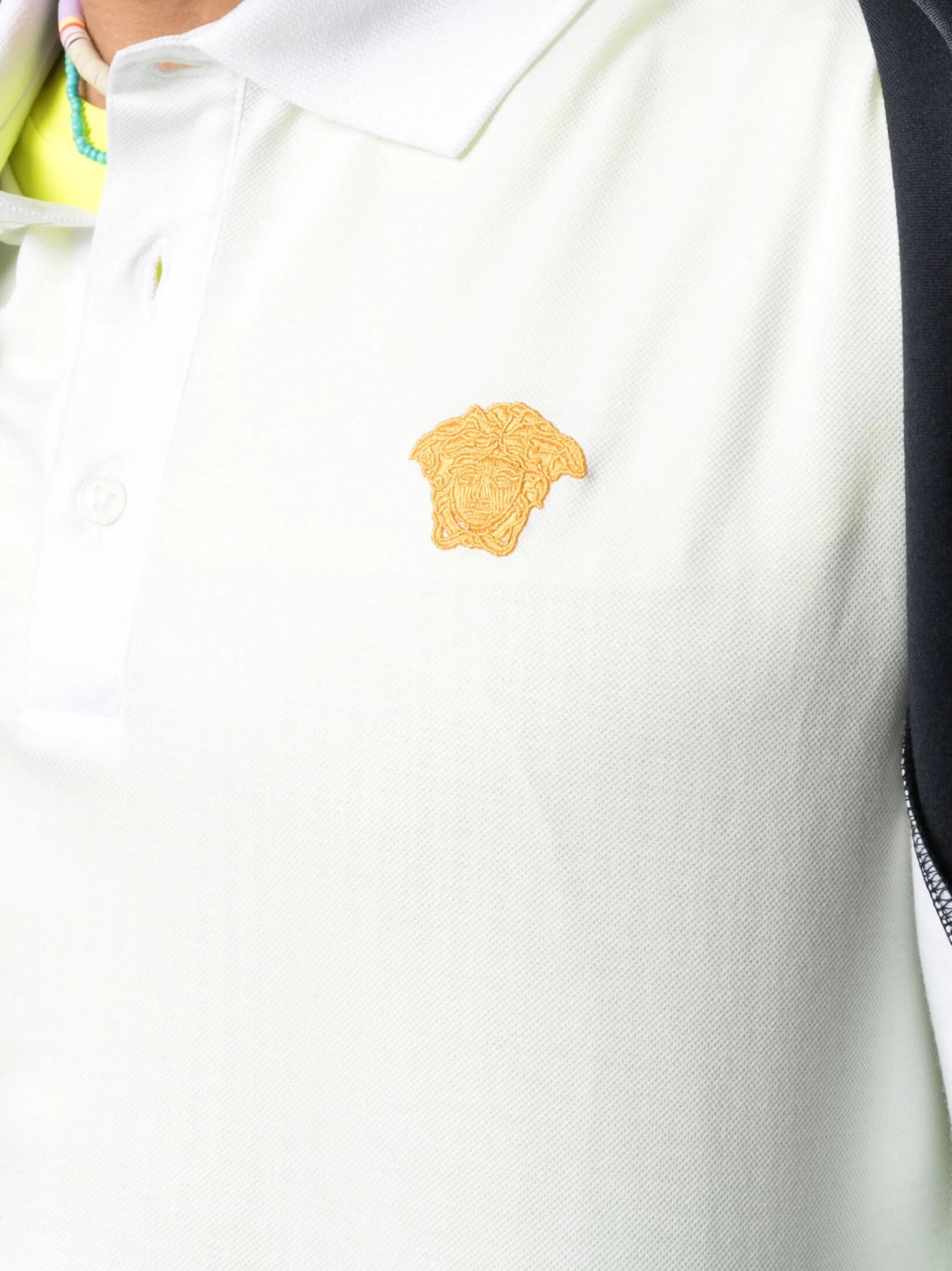Medusa embroidered polo shirt