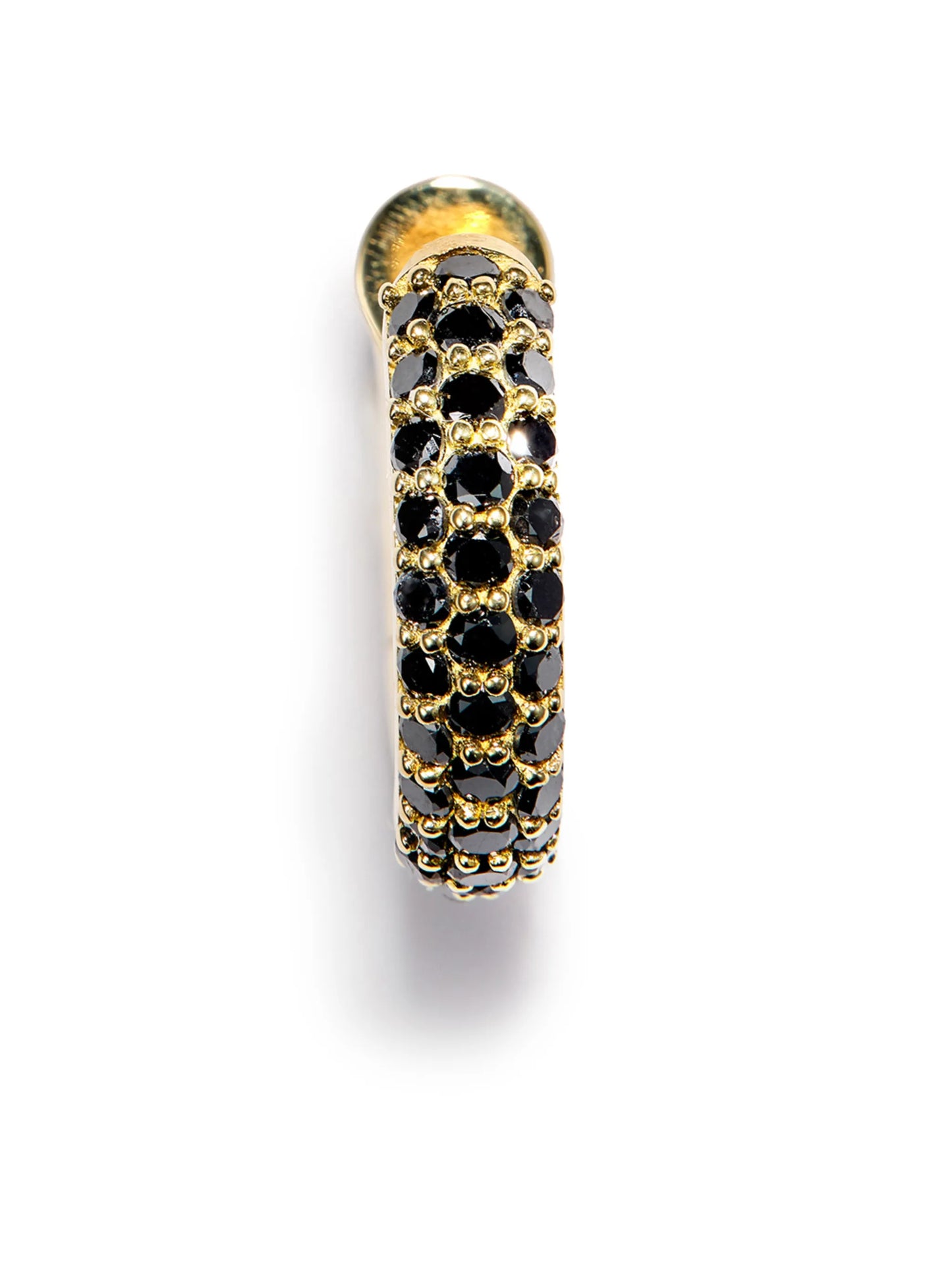 18kt yellow gold single hoop earring