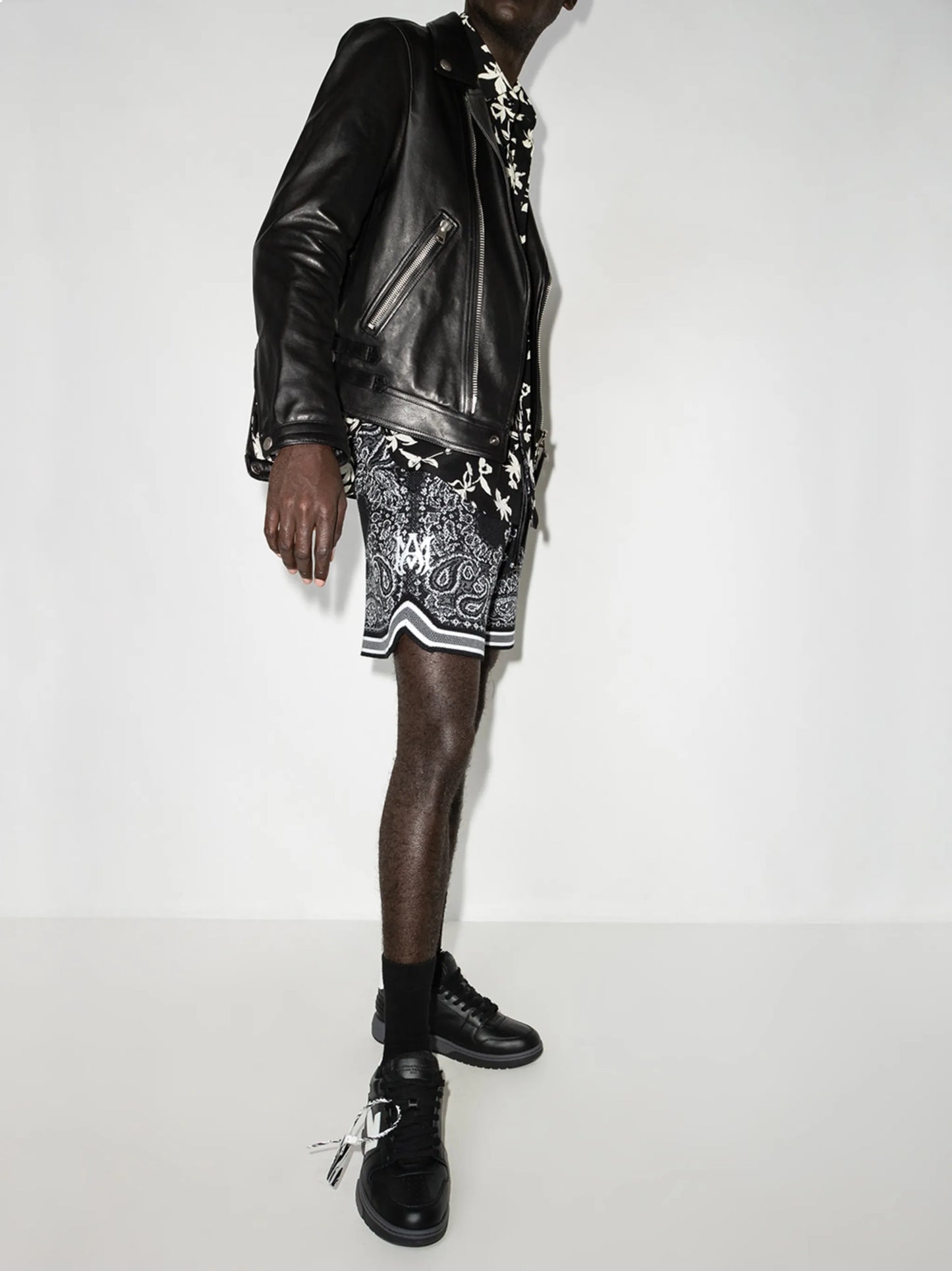 Bandana drawstring shorts