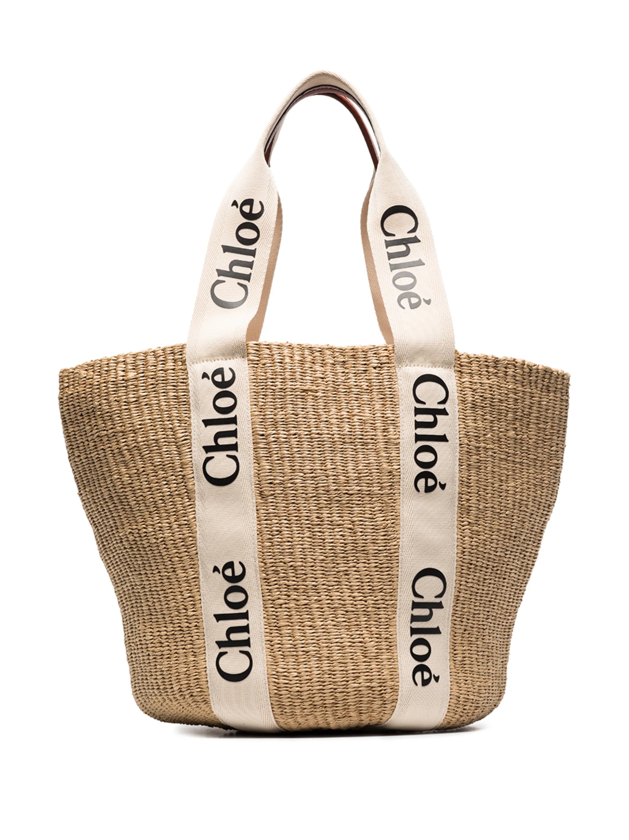 large Woody logo-strap tote bag