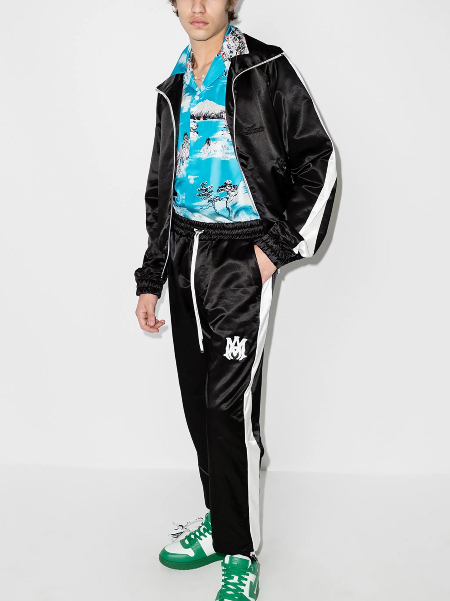 M.A. embroidered logo track pants