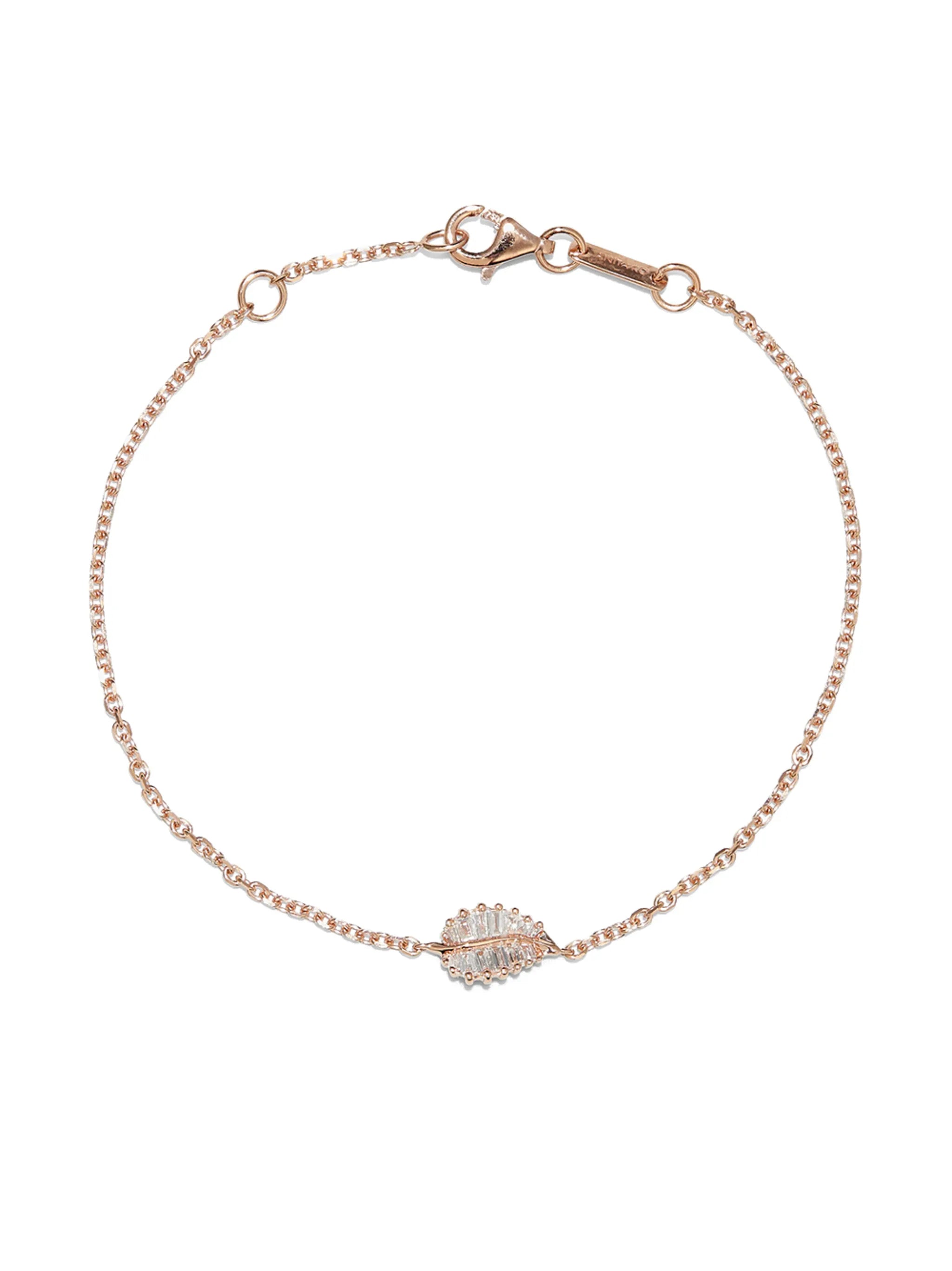 Palm Leaf diamond bracelet