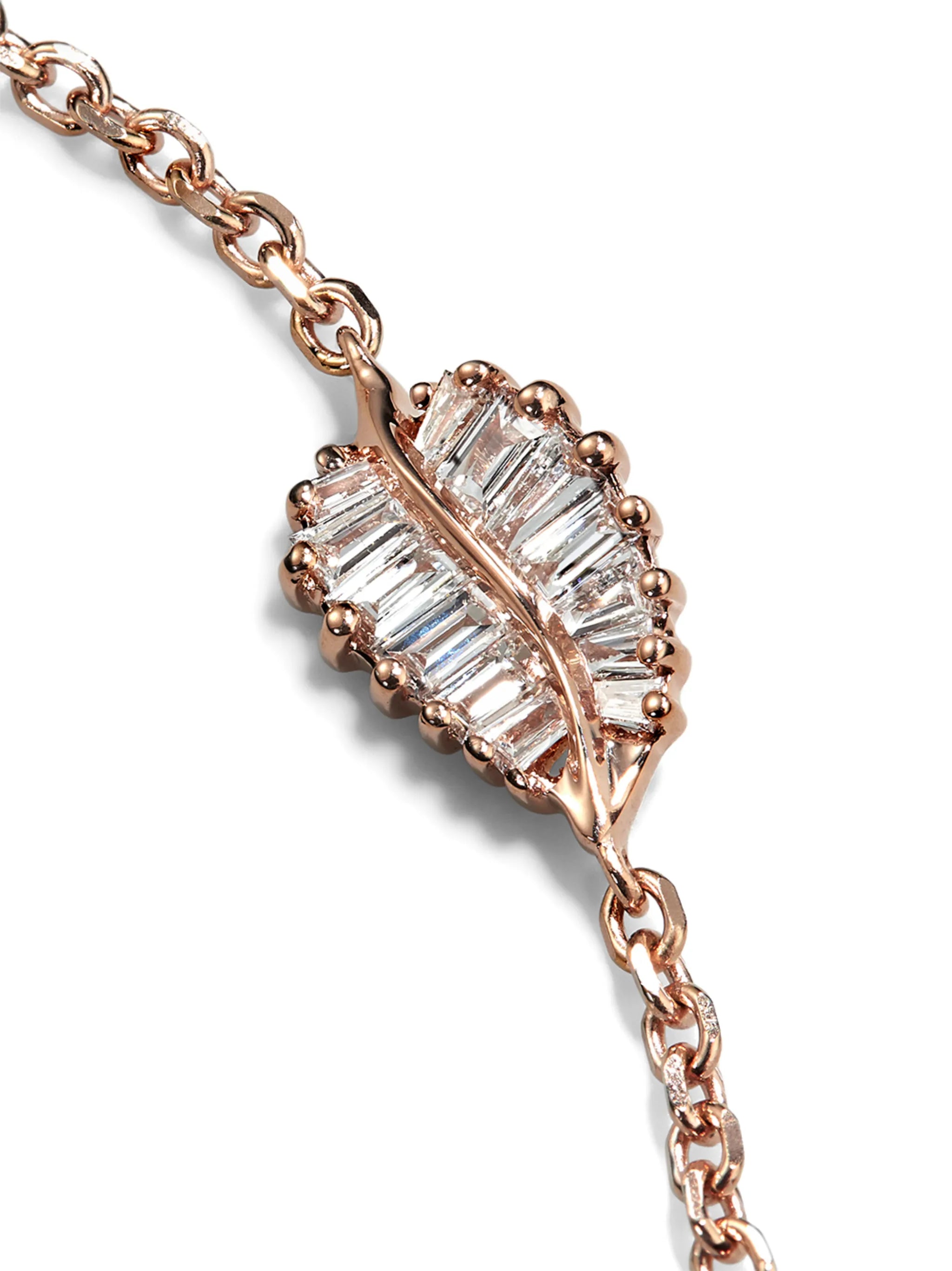 Palm Leaf diamond bracelet