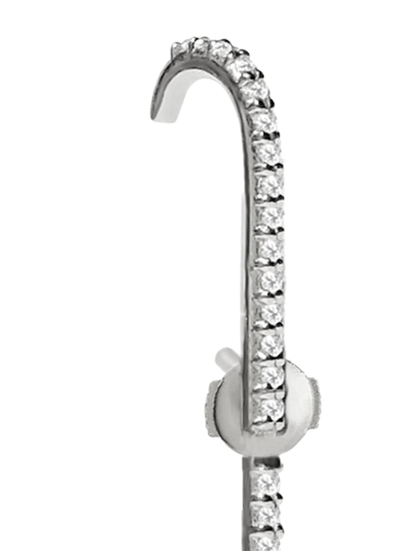 18kt white gold Petite ear pin