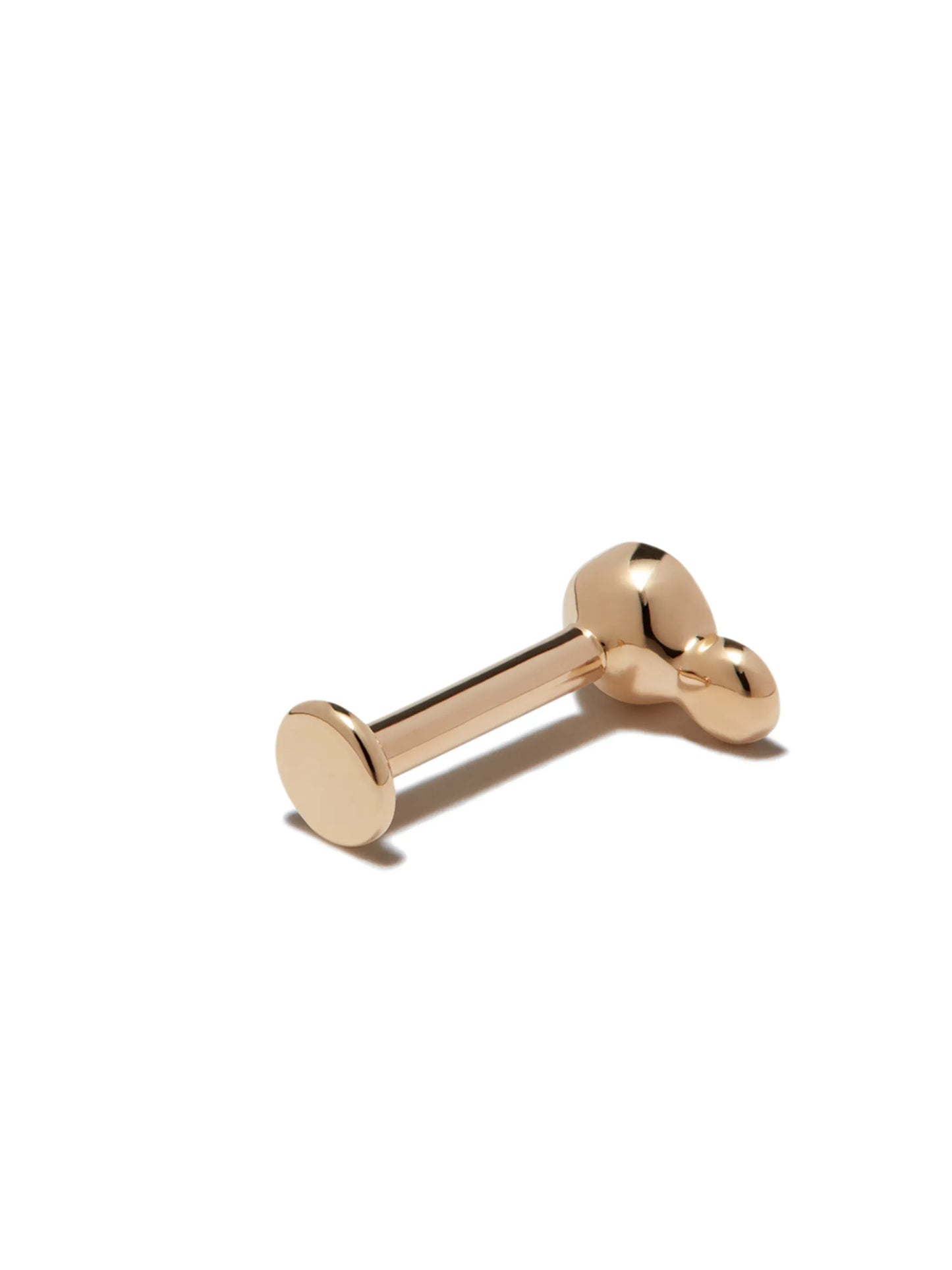 14kt yellow gold stud earring