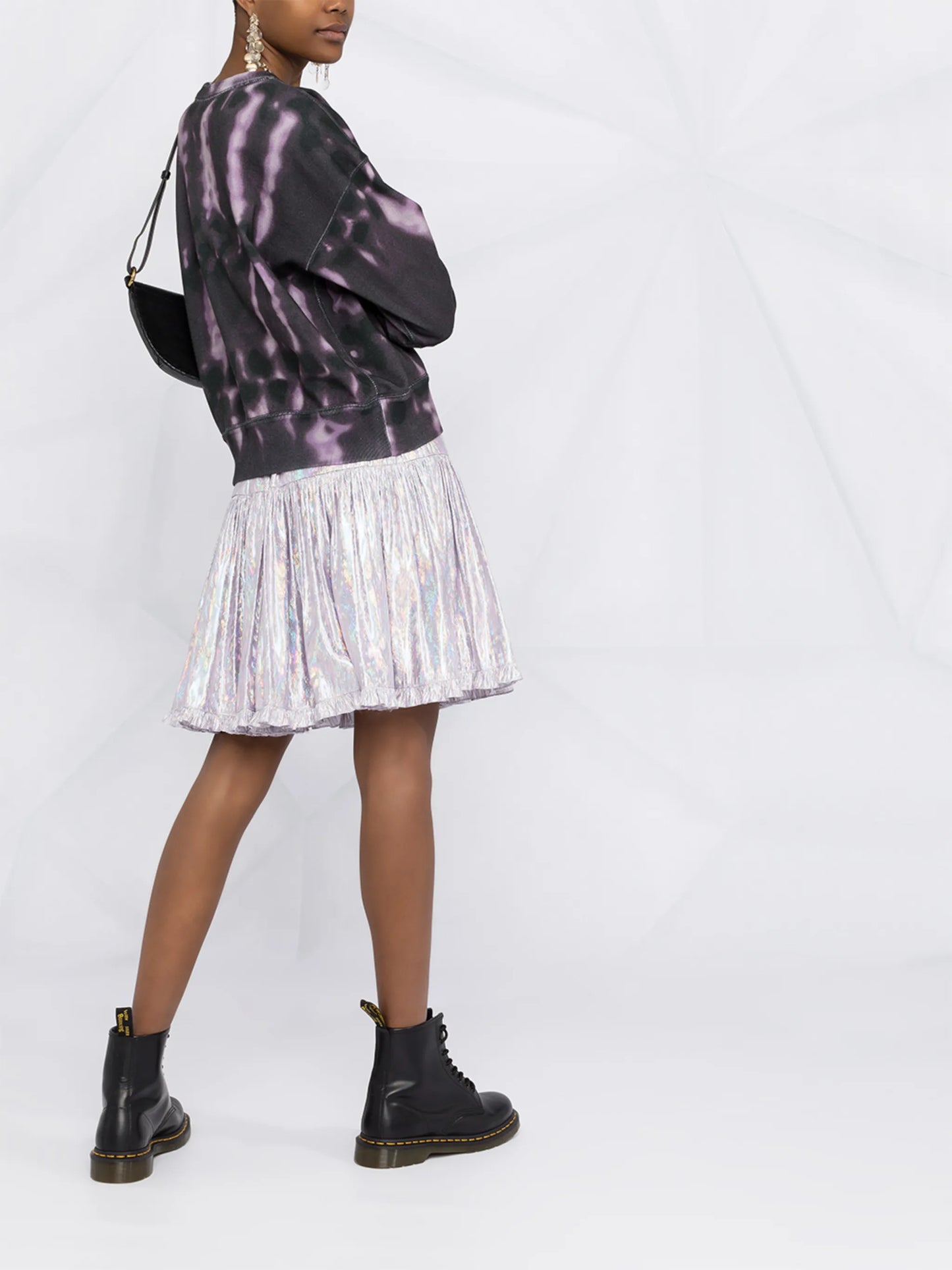 tie-dye print sweatshirt
