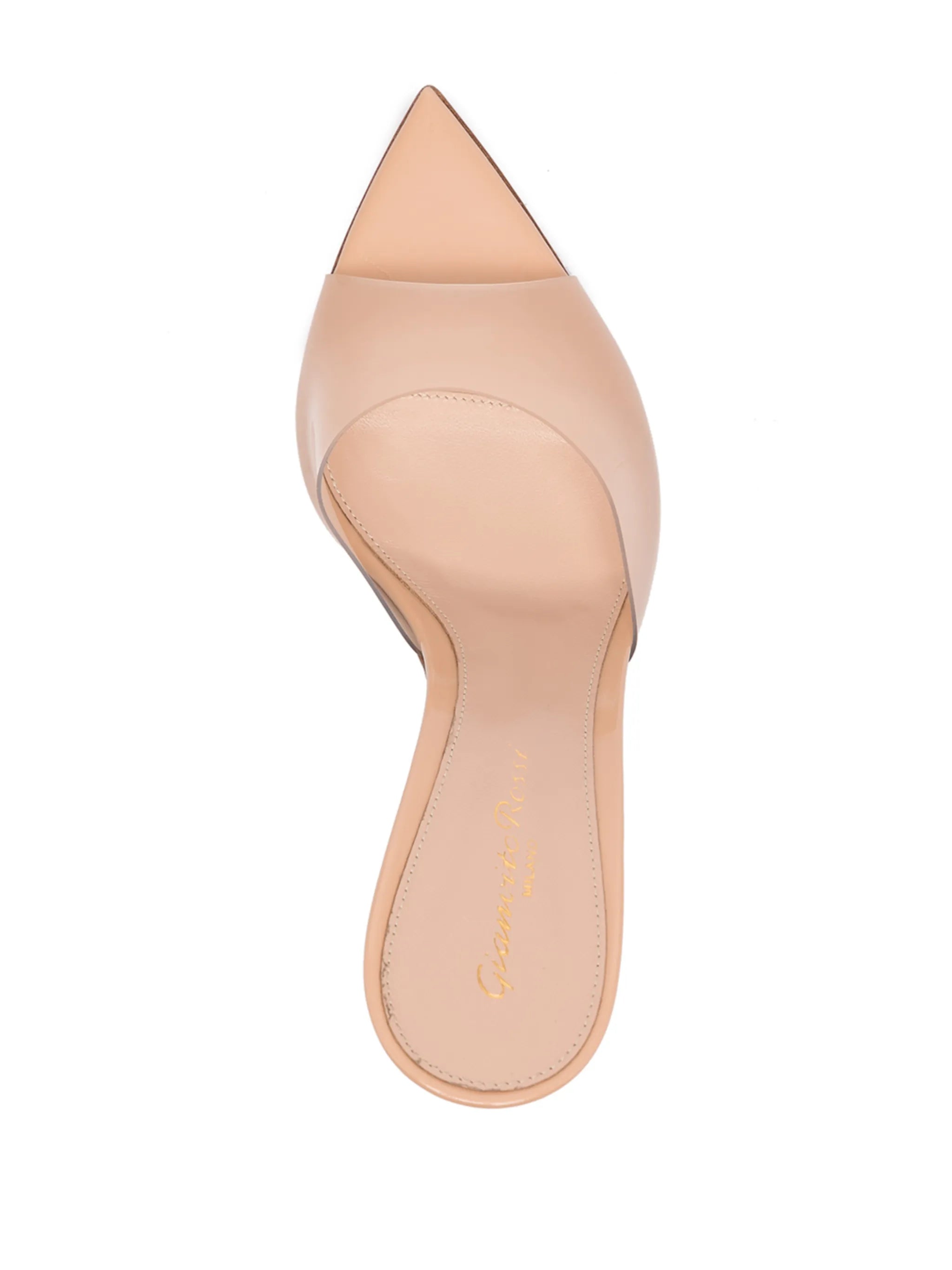 Elle 85mm transparent-strap mules