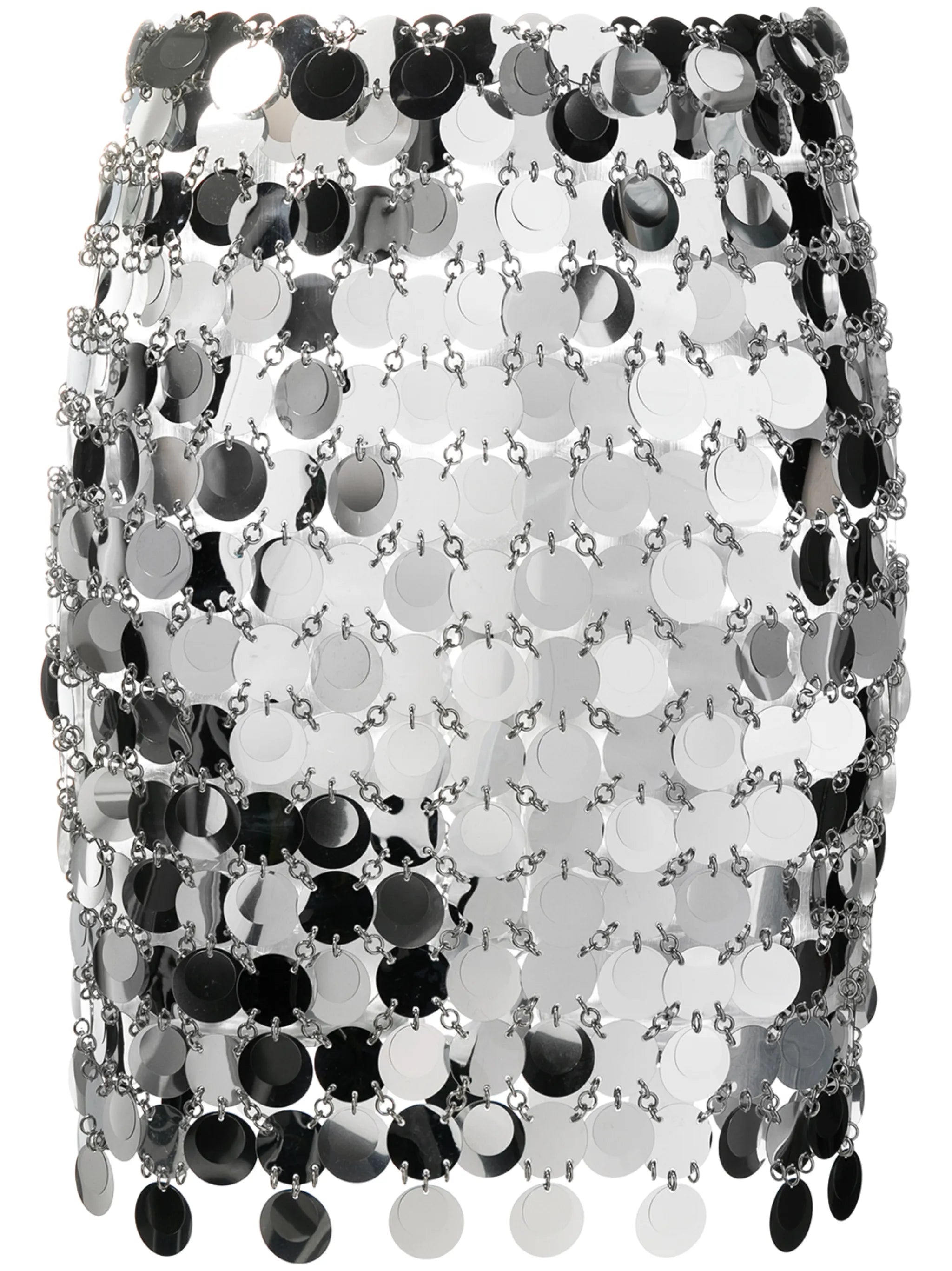 circular-discs mini skirt