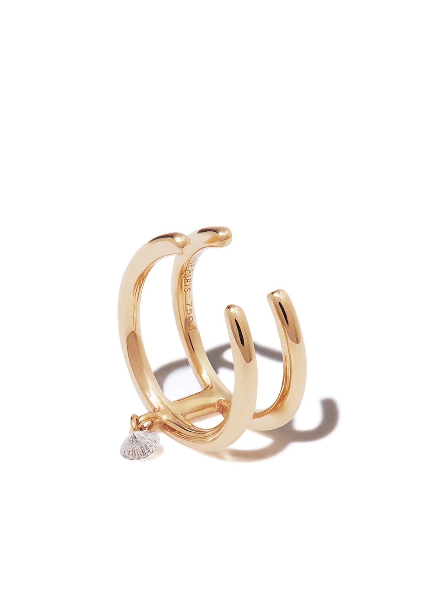 18K yellow gold diamond ear cuff
