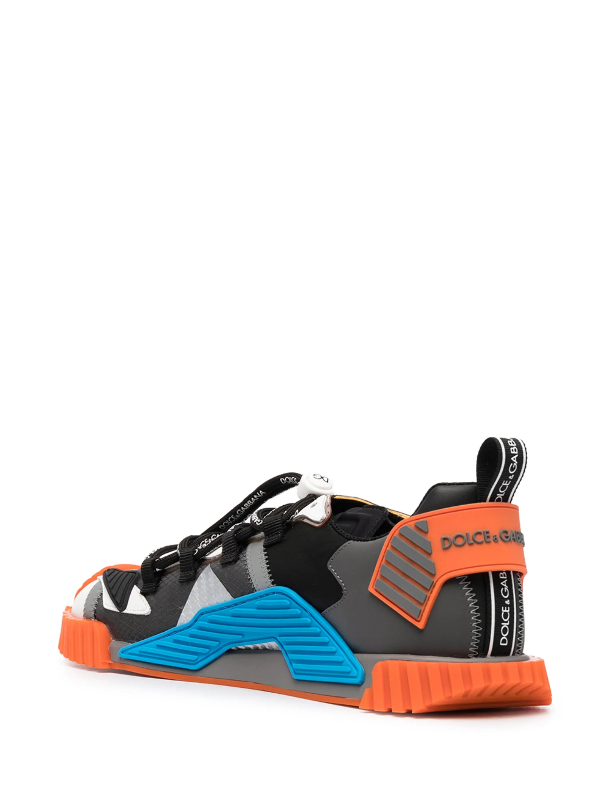 panelled low-top sneakers