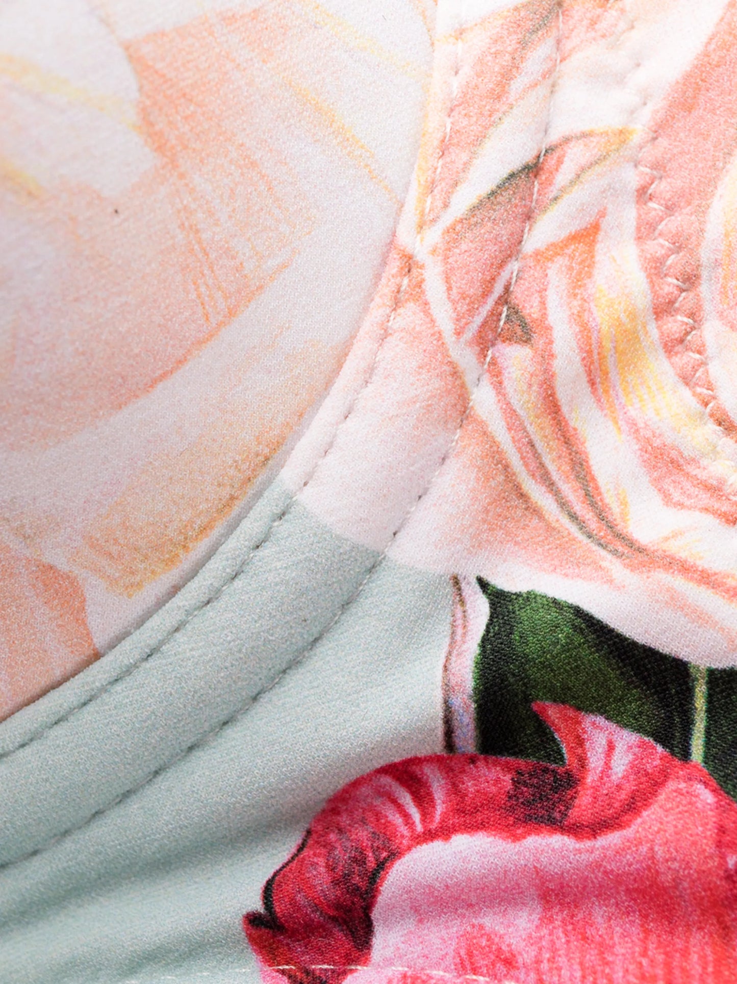 floral pattern bikini top