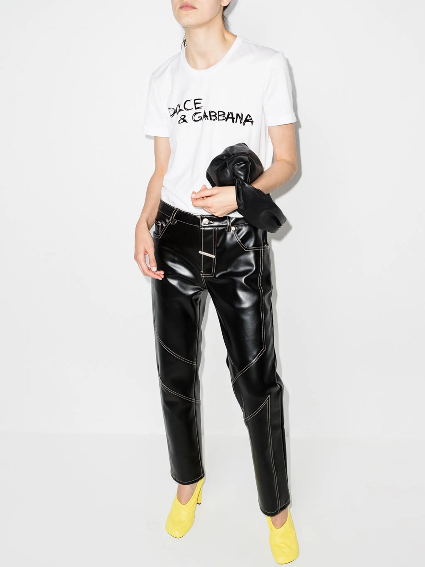 lettering print short-sleeve T-shirt