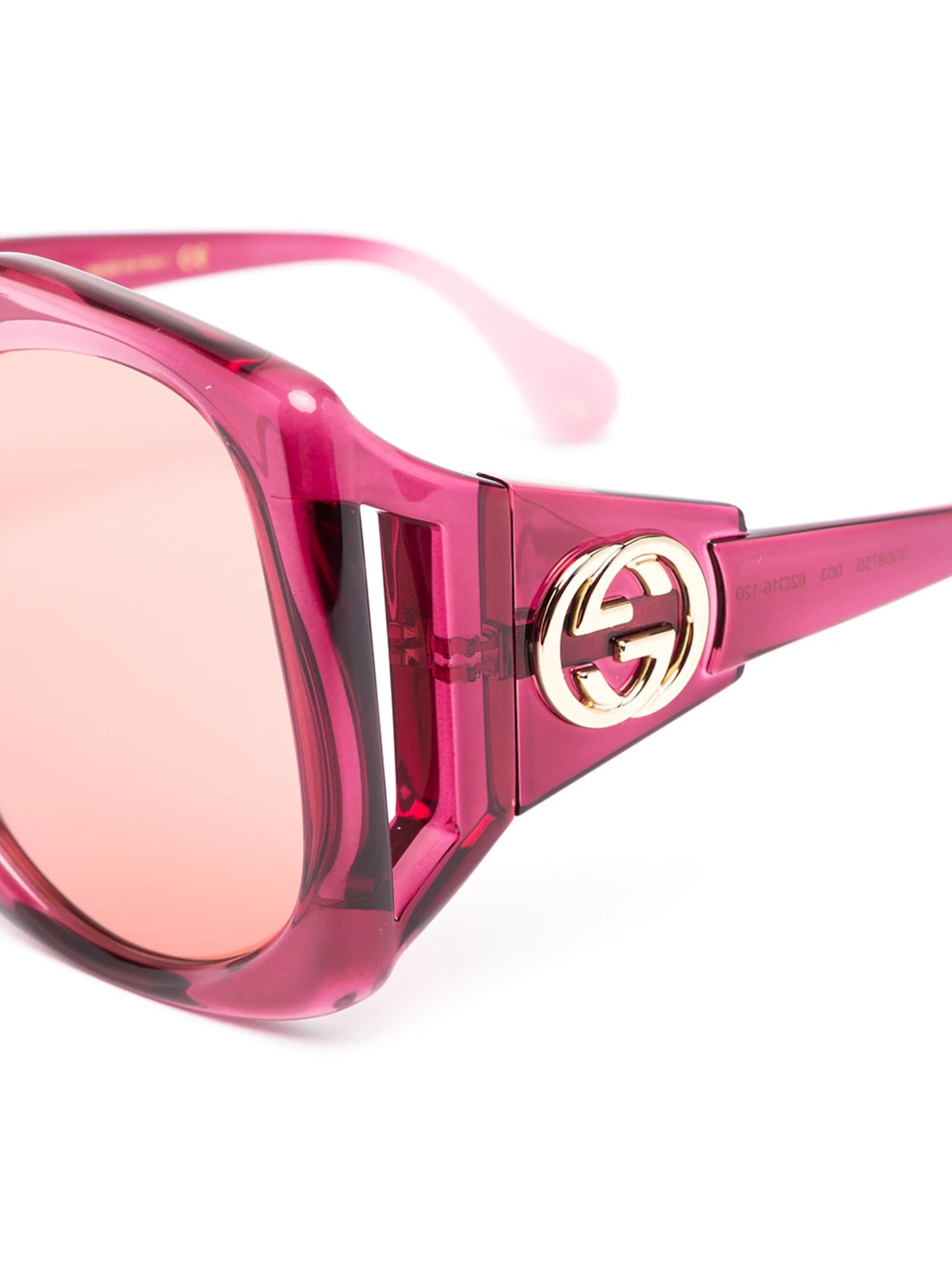 angular-frame oversized sunglasses