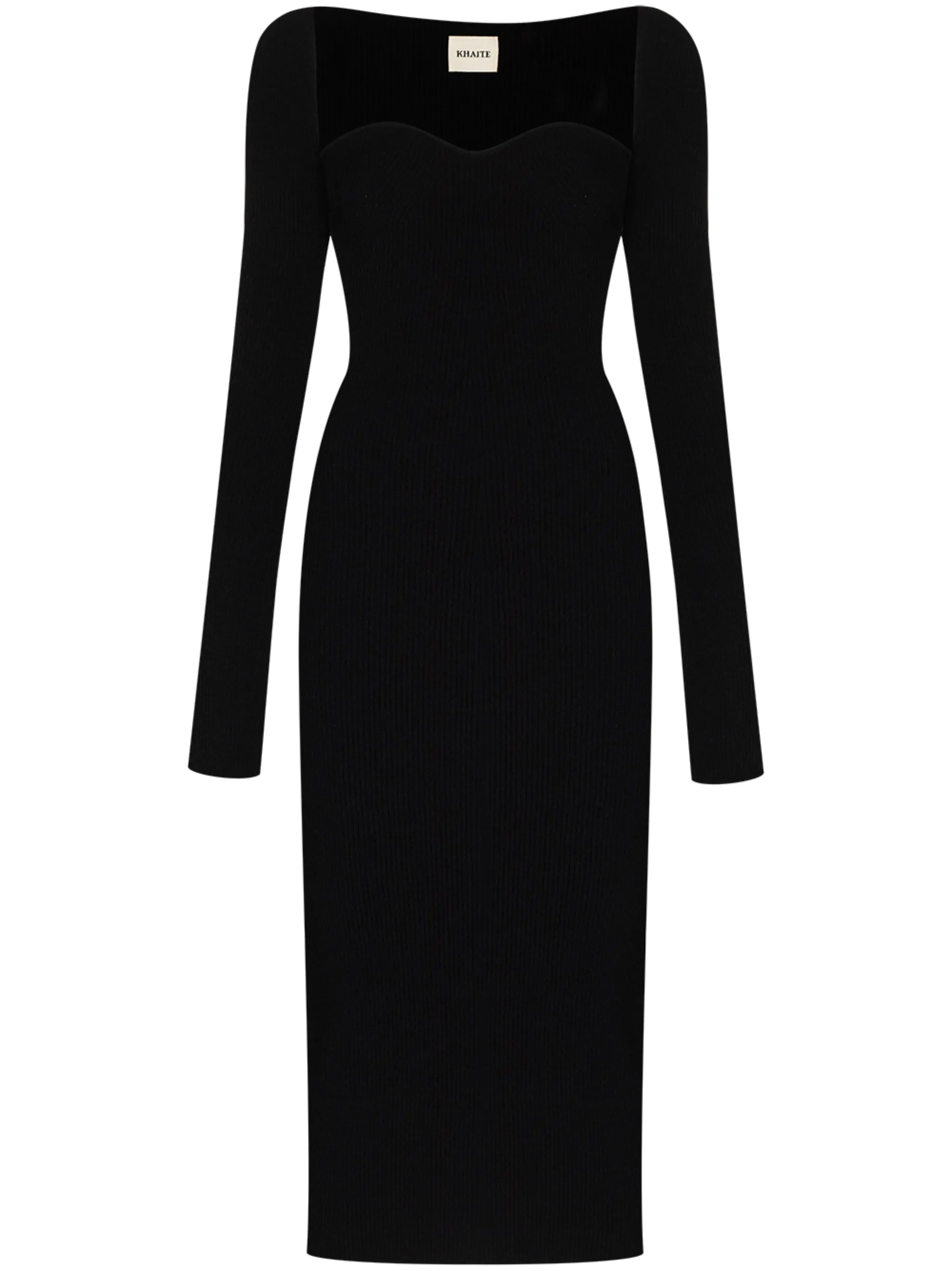 Beth ribbed-knit dress