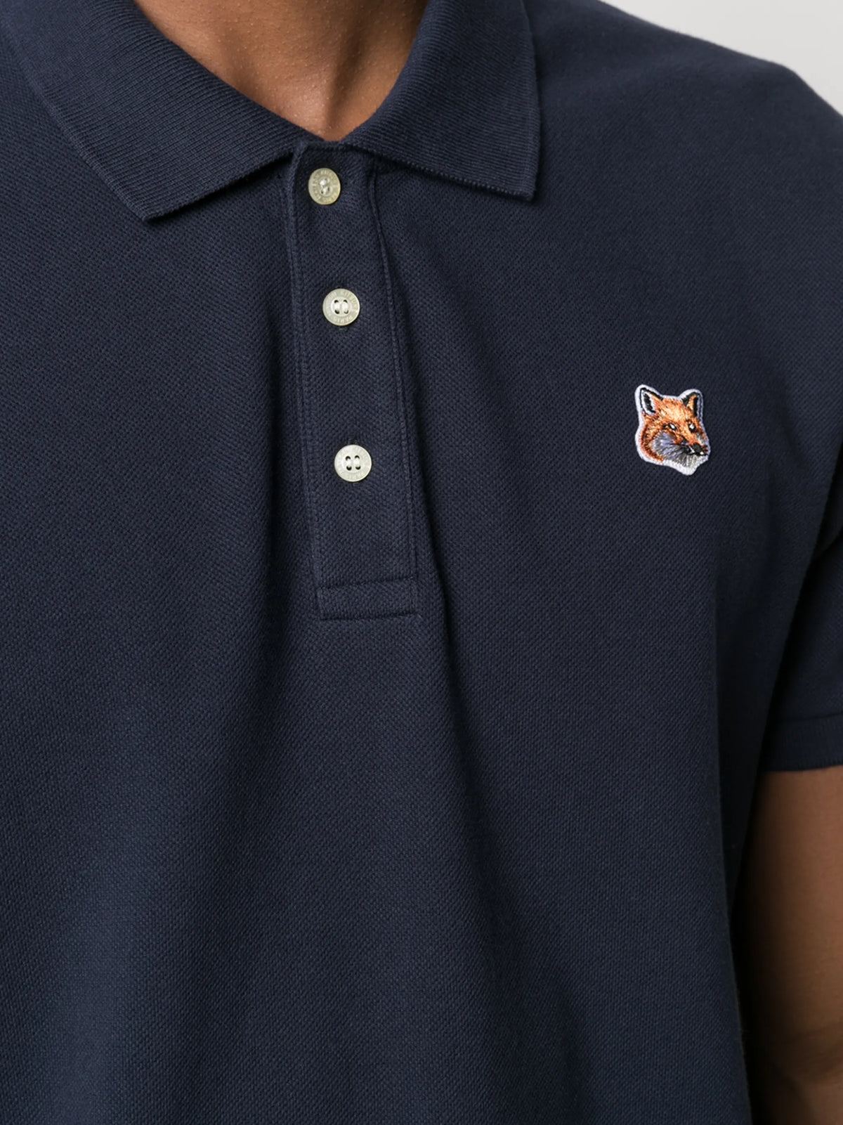 Fox Head patch piqué polo shirt