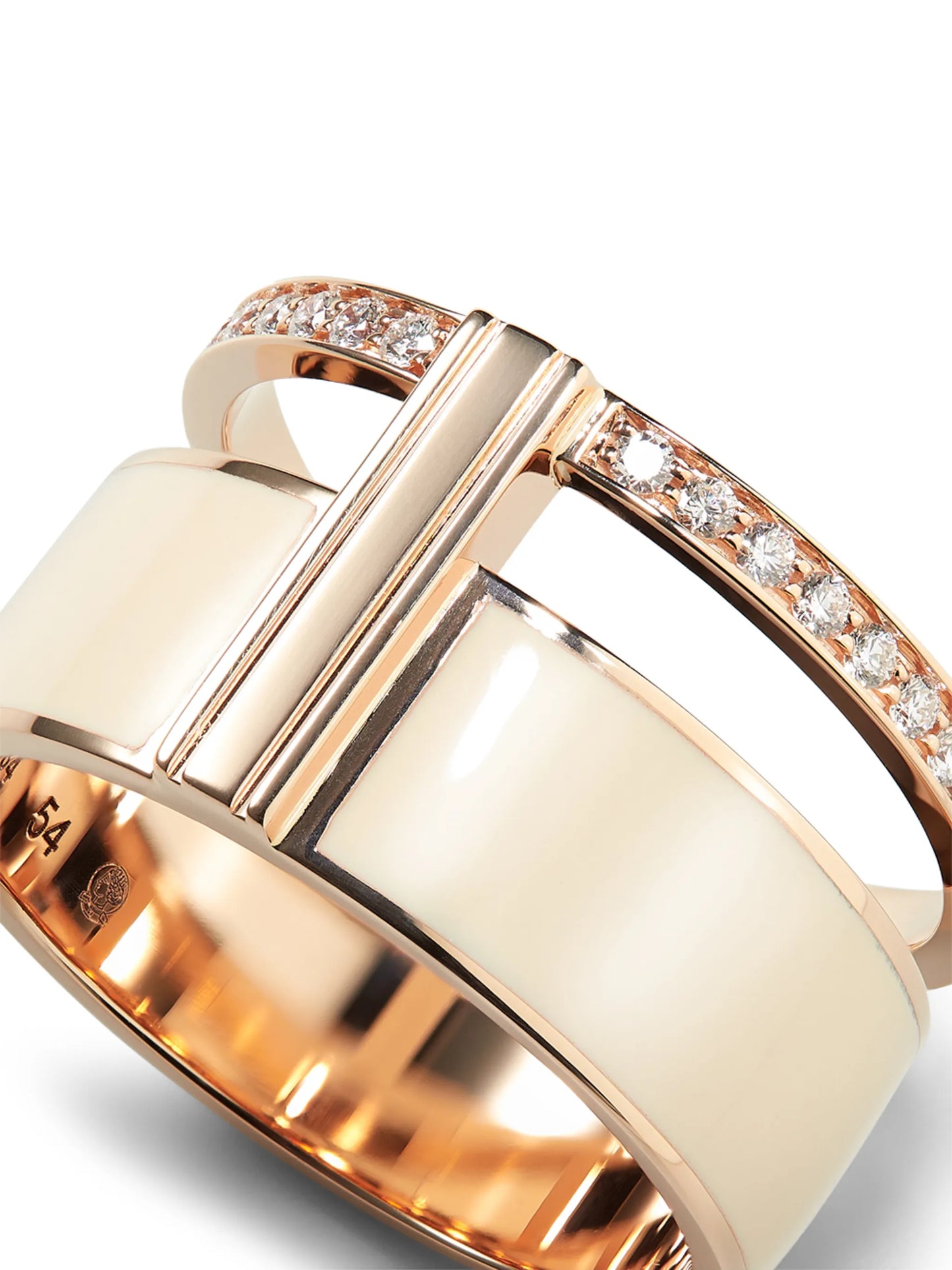 18kt rose gold diamond ring