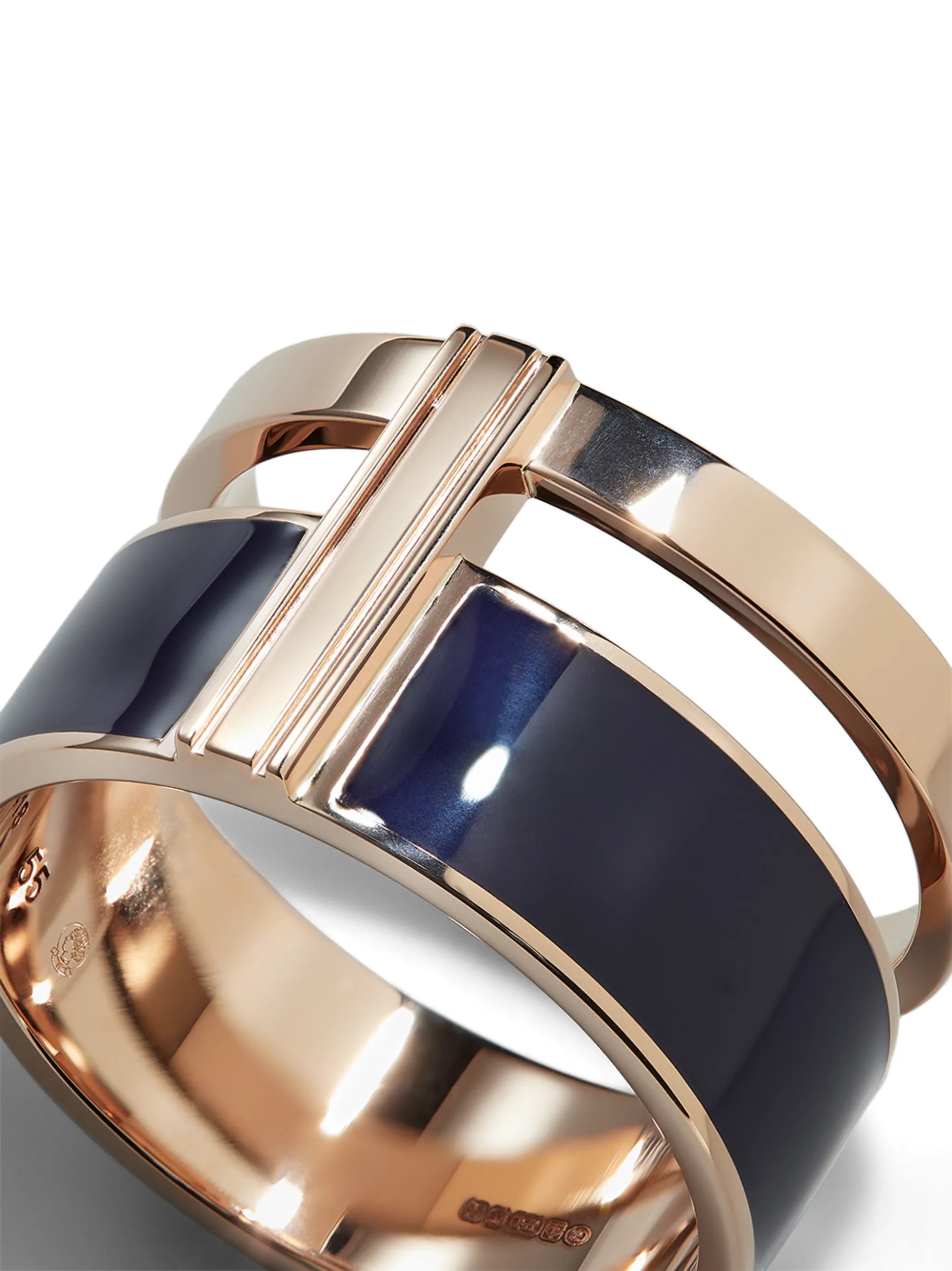 18kt rose gold chunky ring