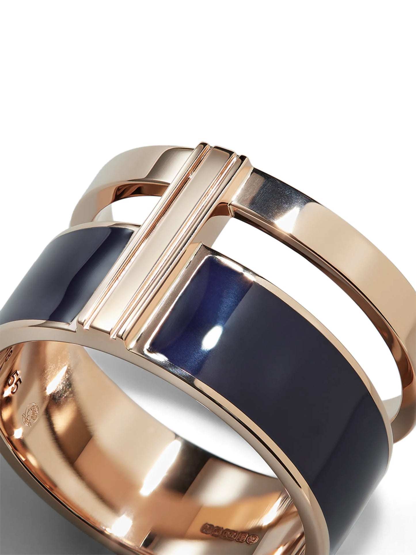 18kt rose gold chunky ring