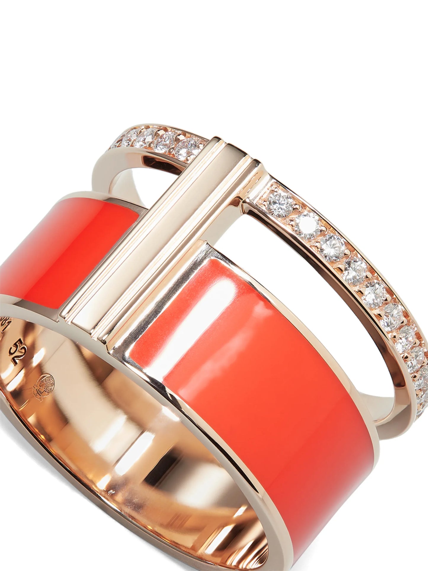 18kt rose gold diamond ring