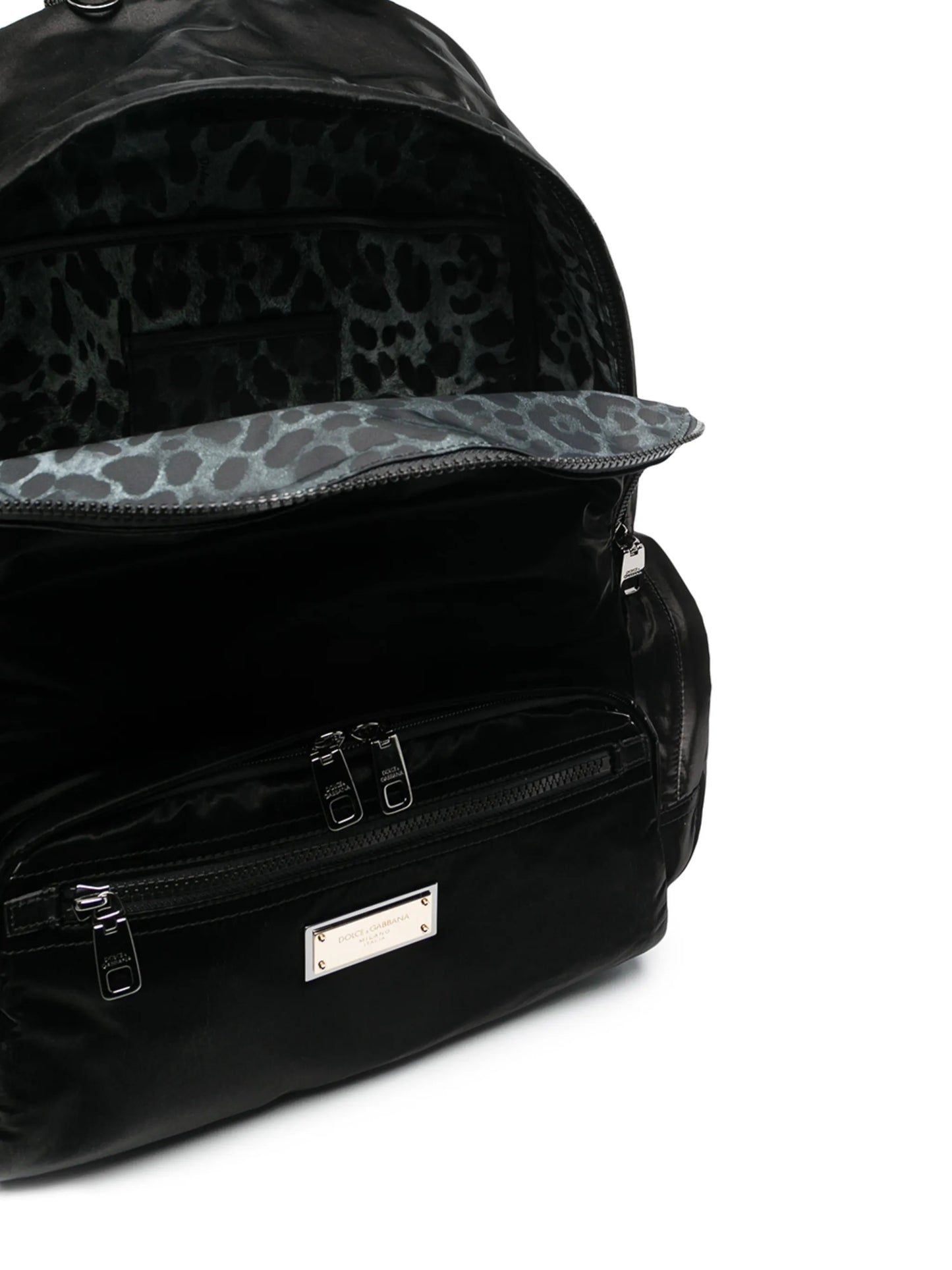 logo-plaque backpack