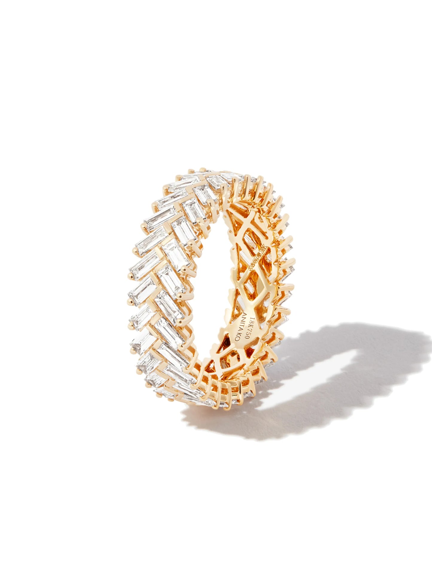 18kt yellow gold diamond ring