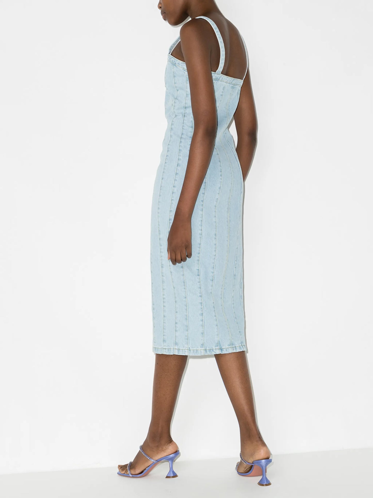 Kayla zip up denim dress