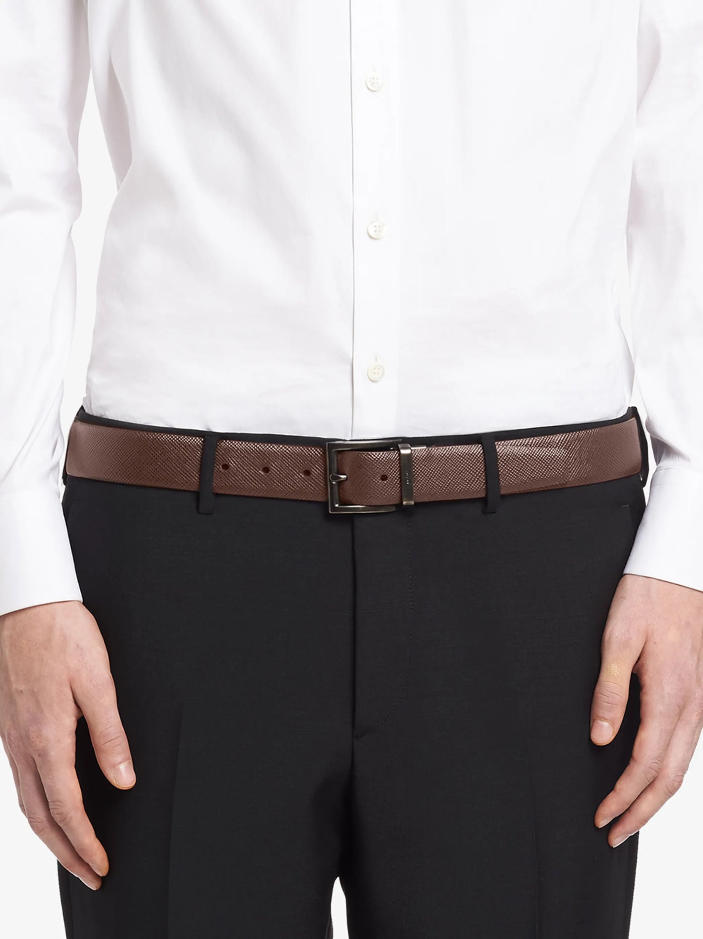 reversible leather belt