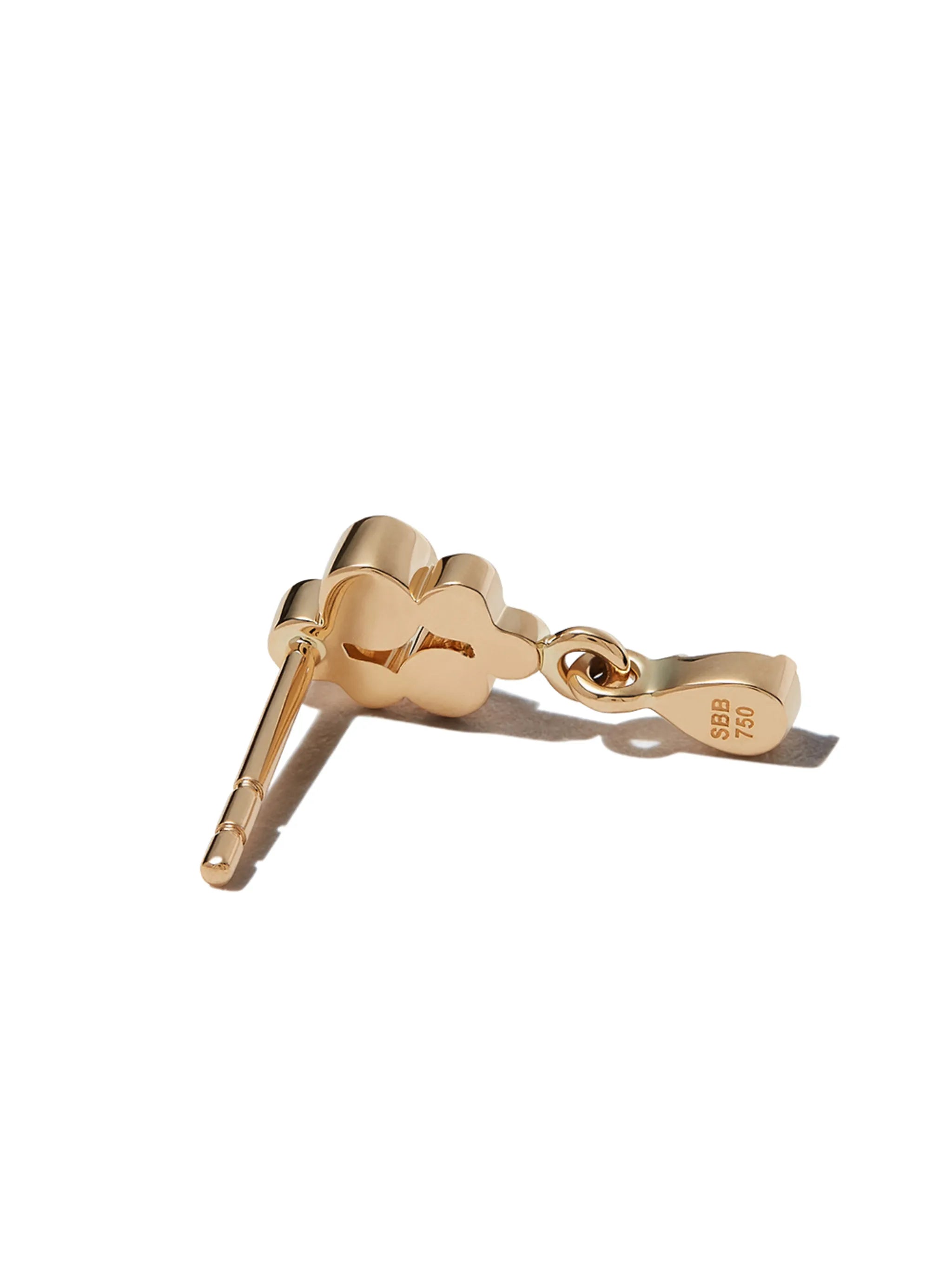 18kt yellow gold petite Splash diamond earring