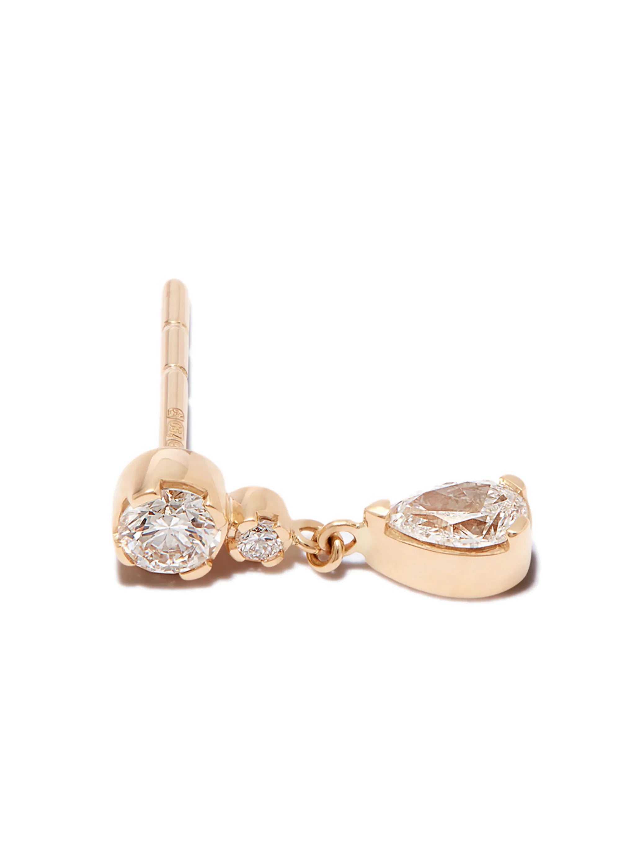 18kt yellow gold Goutte drop earring