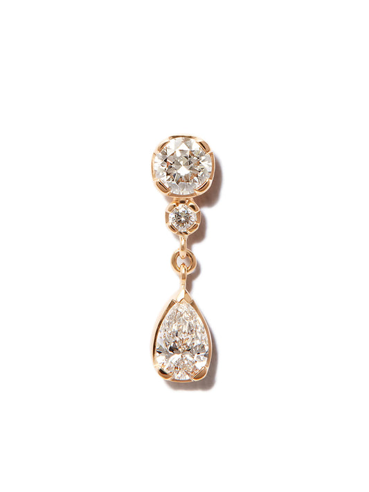 18kt yellow gold Goutte drop earring
