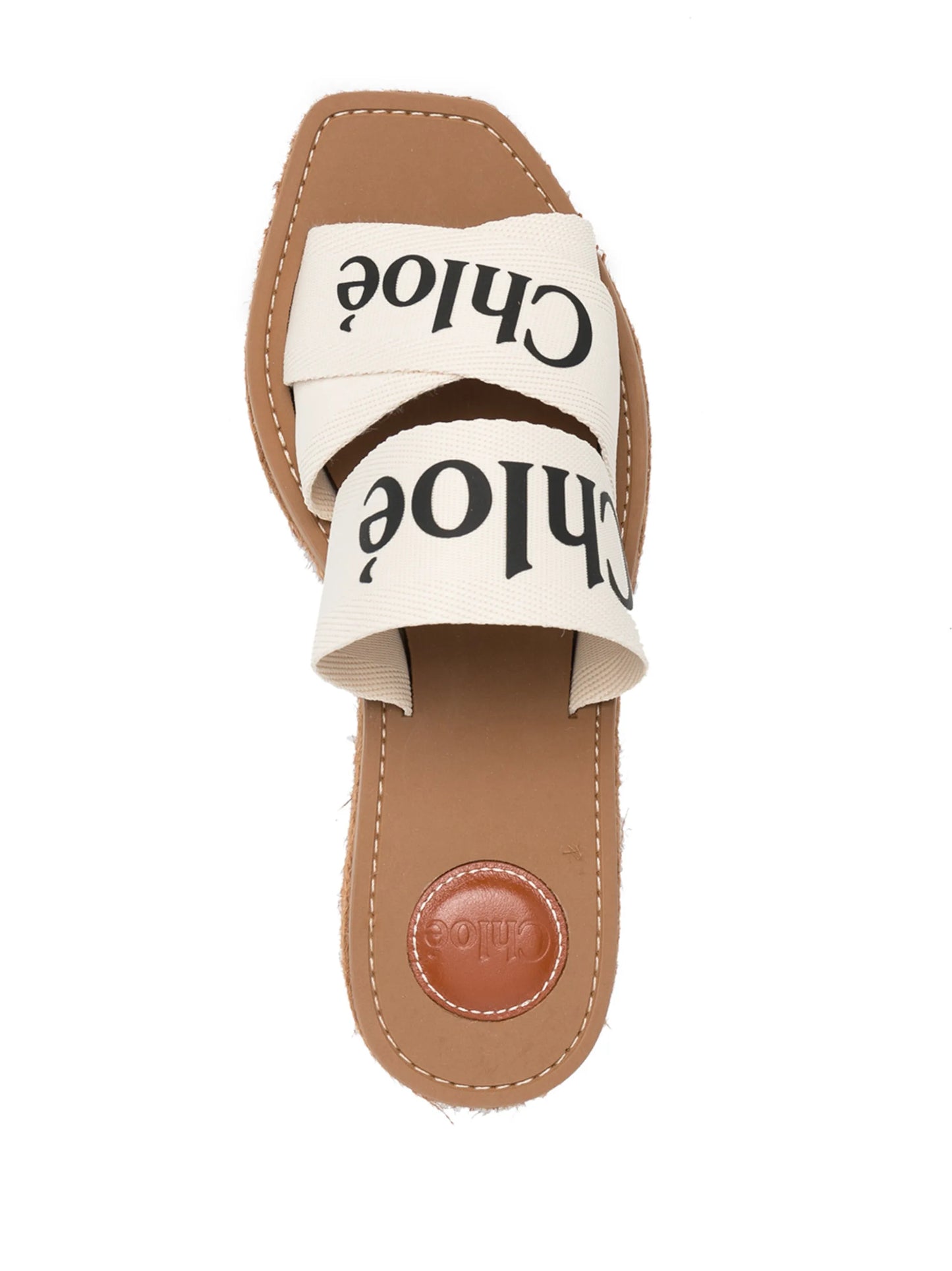 logo-strap wedge espadrilles