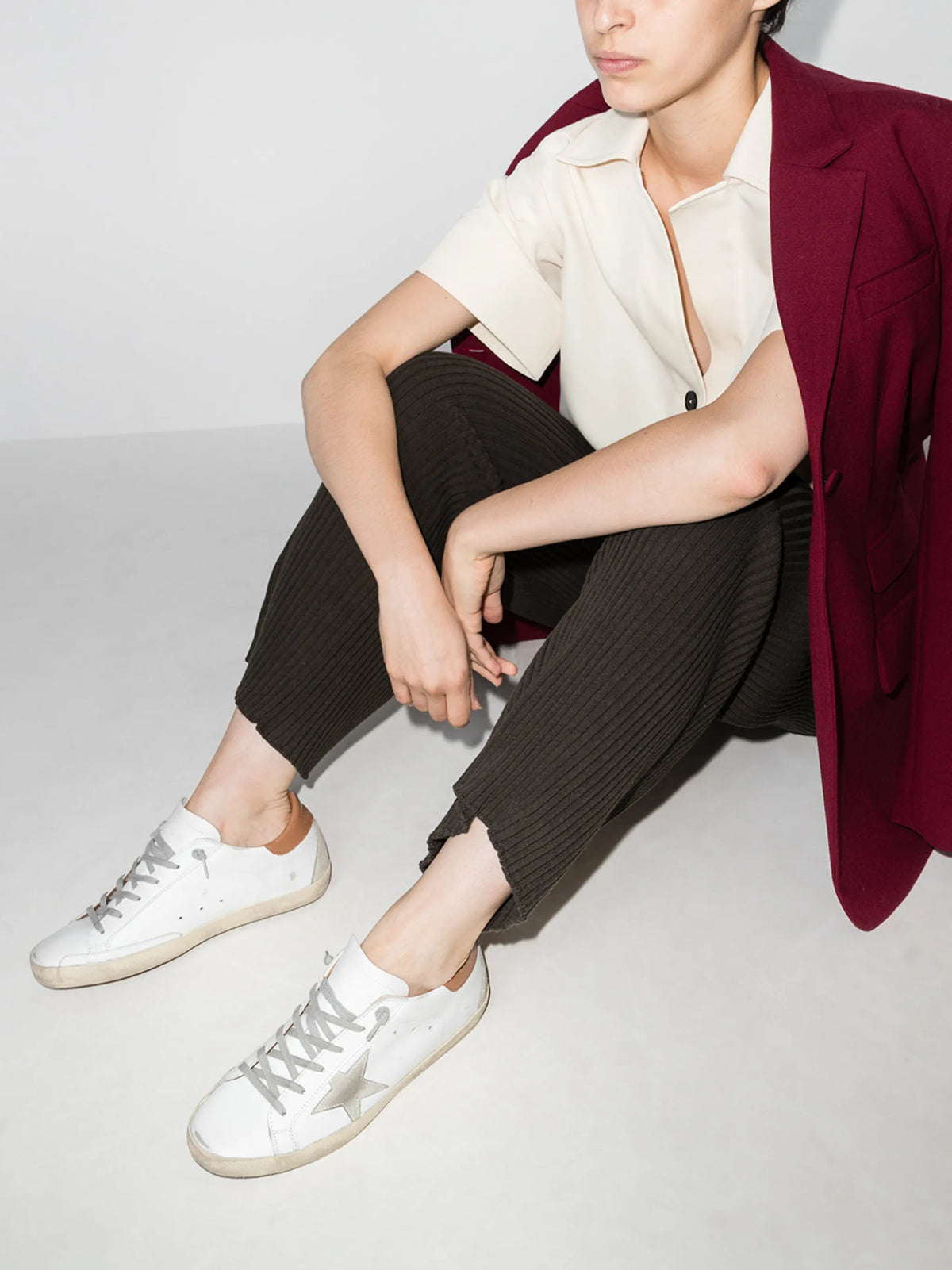 Super-Star sneakers with suede star and heel tab