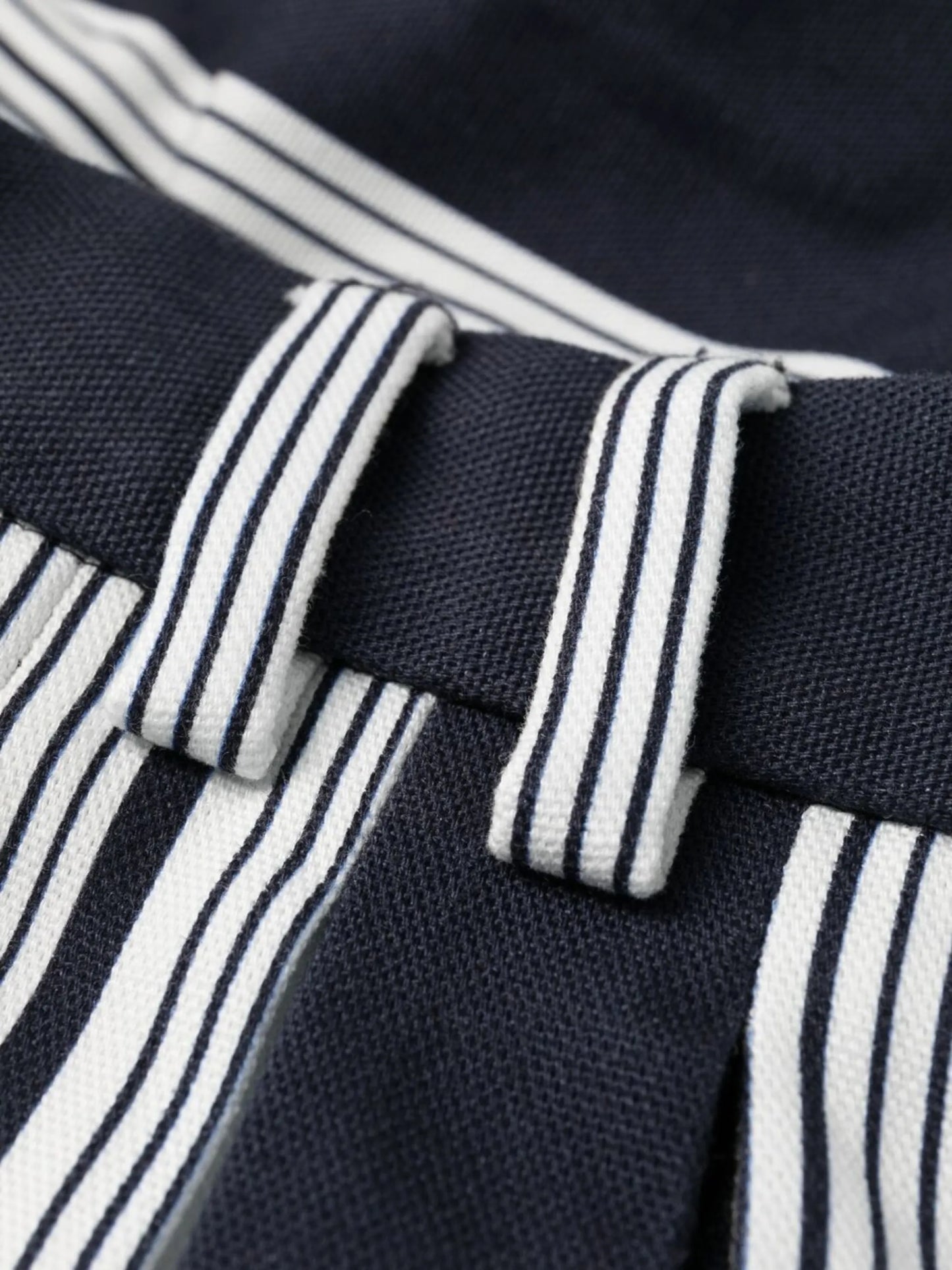 striped straight-leg trousers