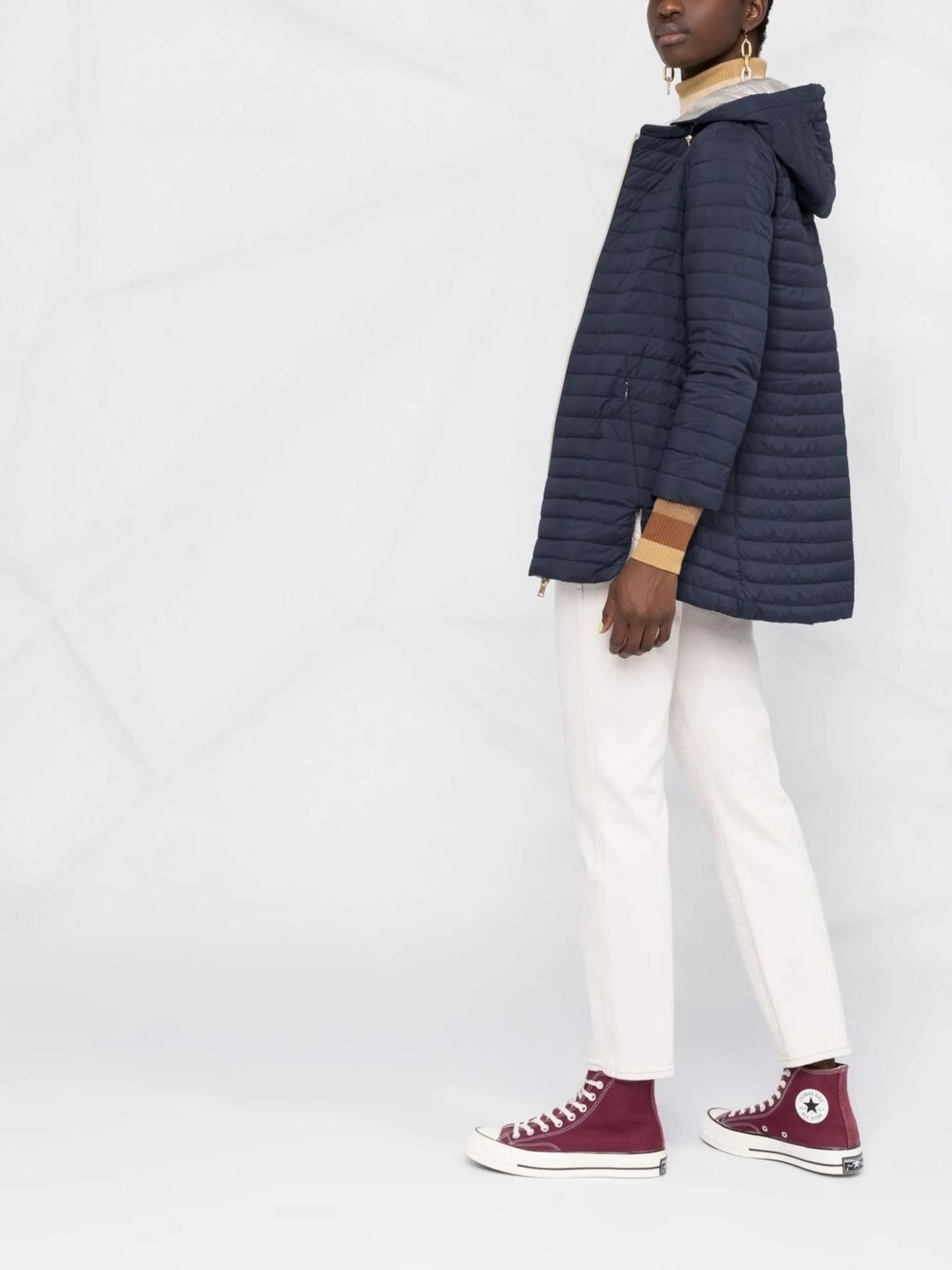 reversible quilted zipped jacket