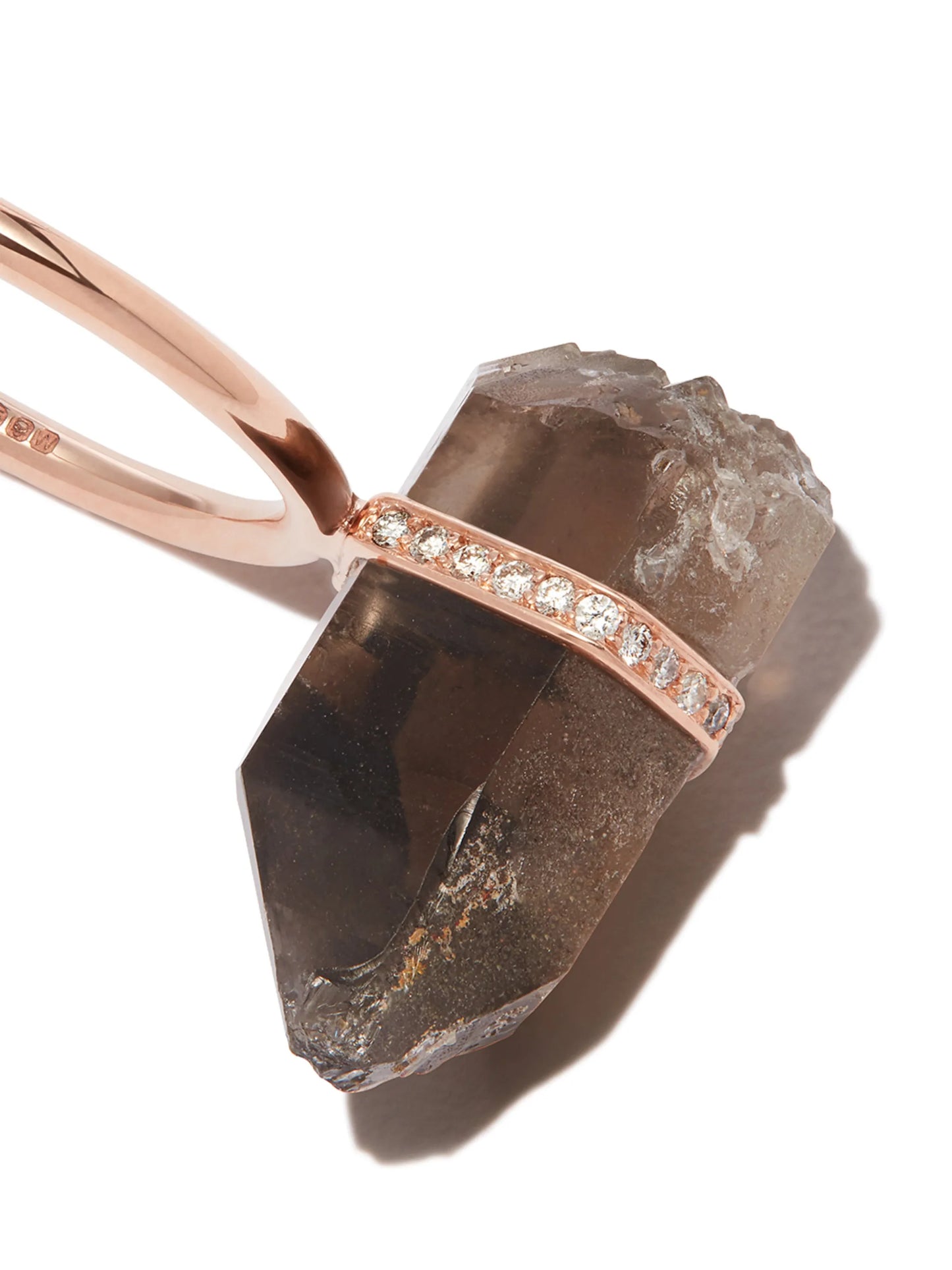 14kt rose gold Smoky quartz ring