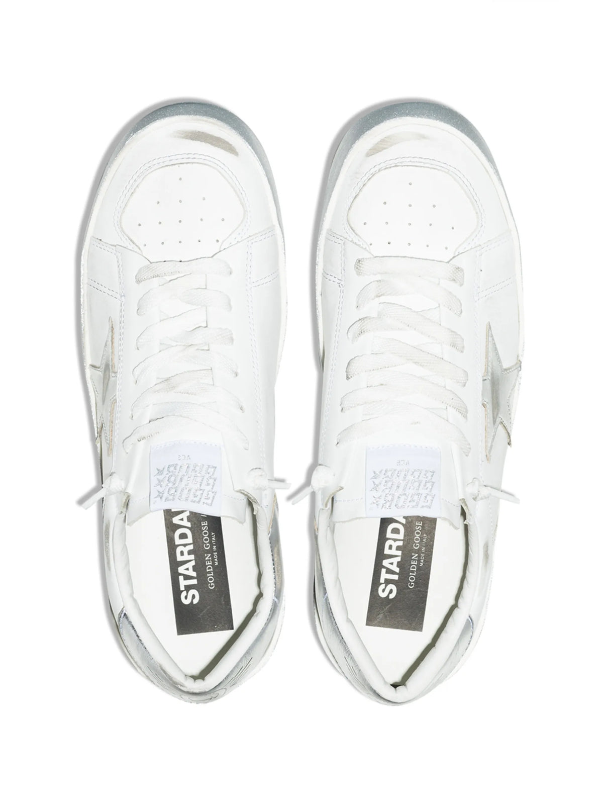 Stardan sneakers with metallic leather star and heel tab