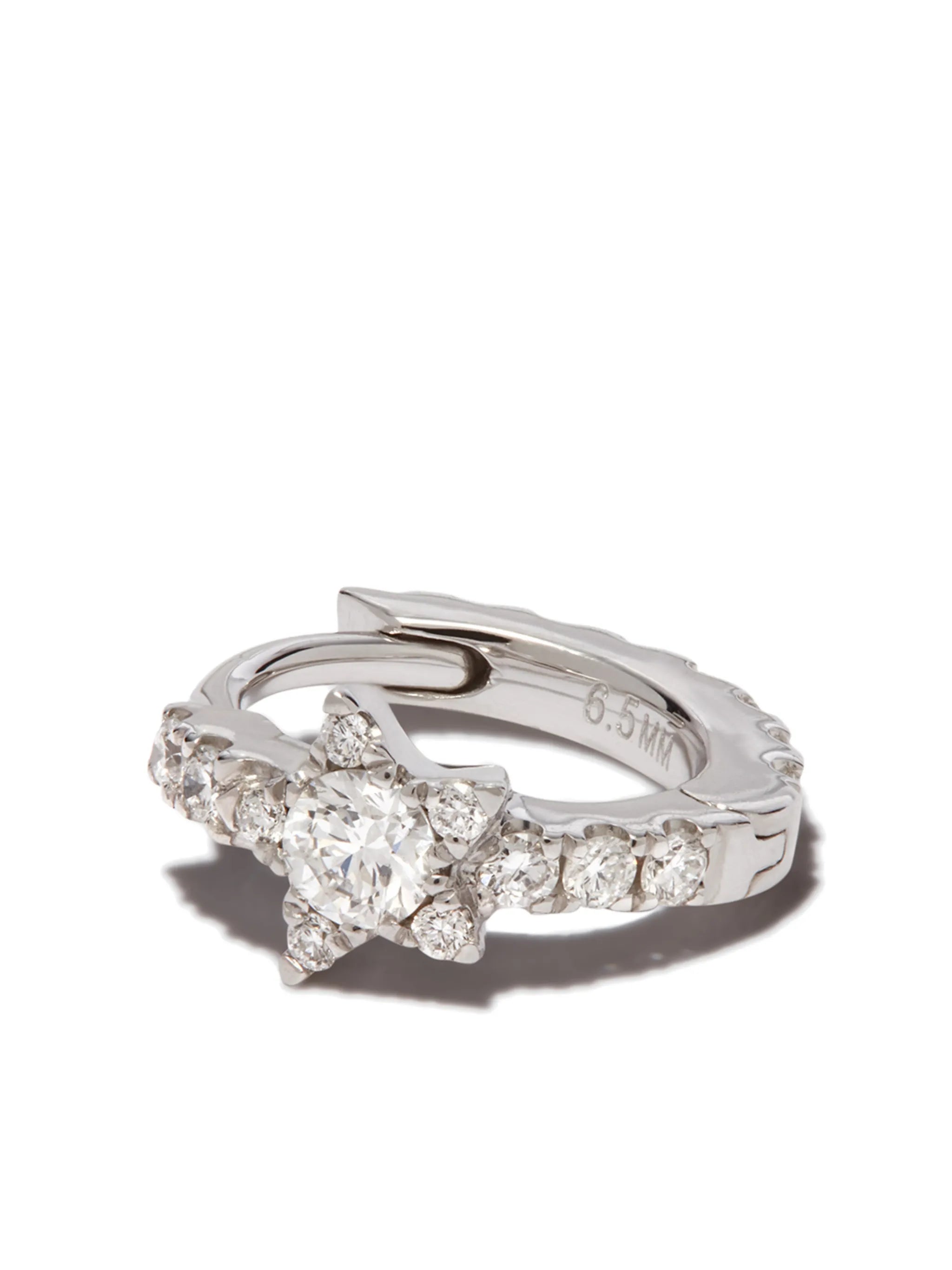 18kt gold Diamond Star Eternity earring