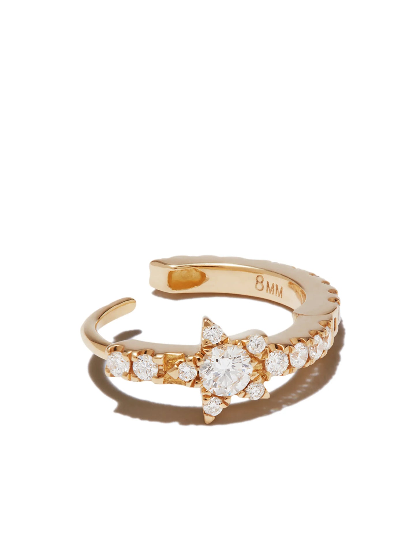 18kt gold Diamond Star Eternity earring