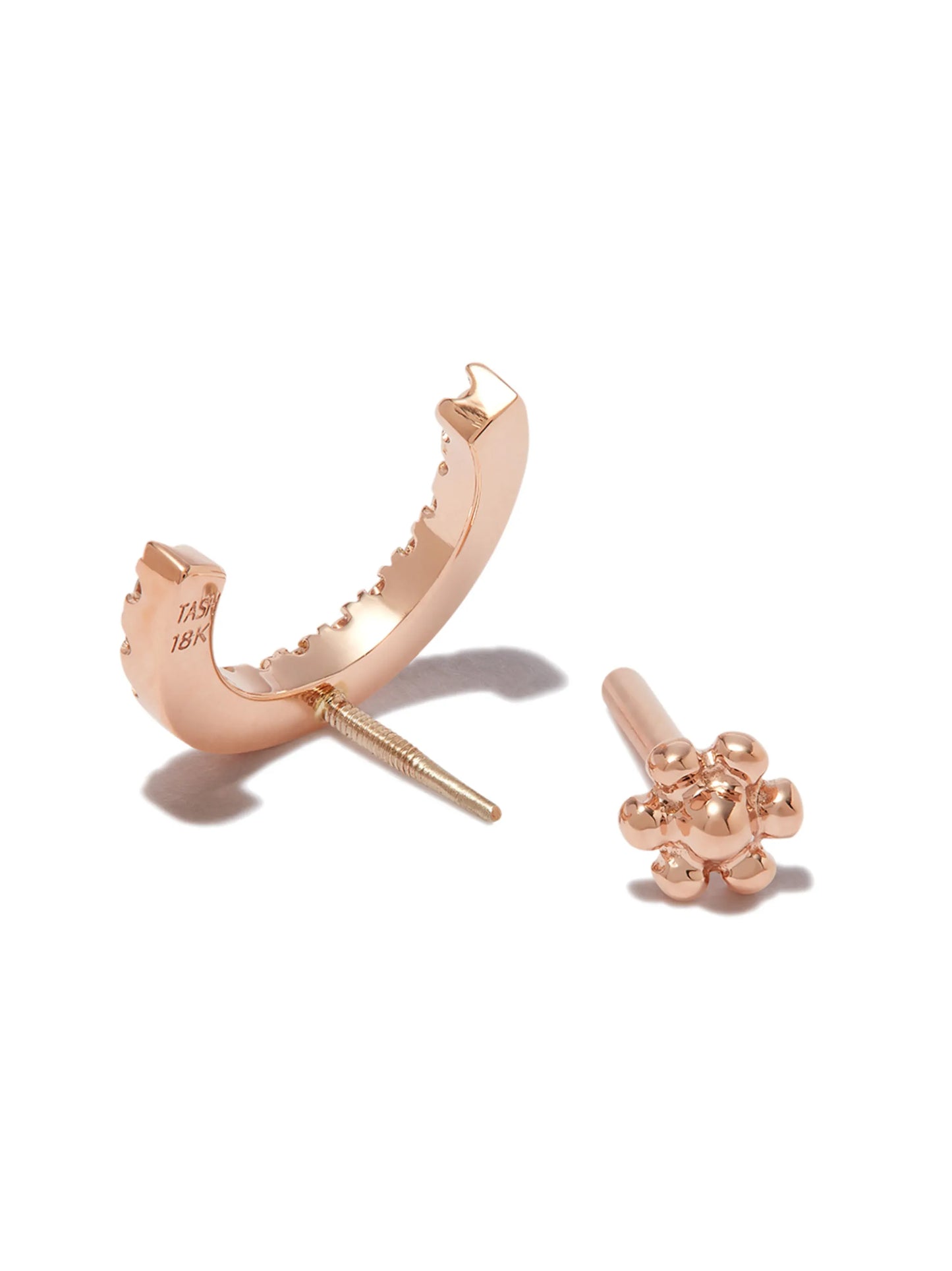 18kt gold Demi Eternity single earring