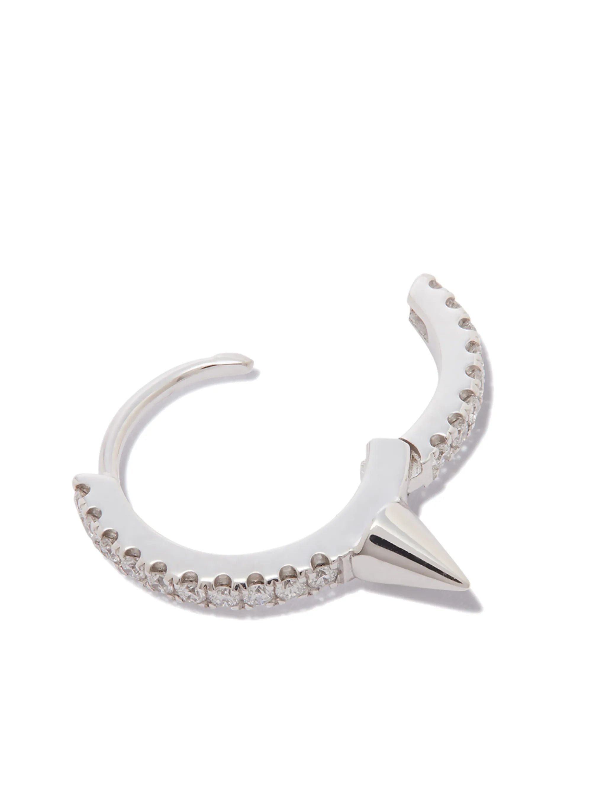 18kt white gold Spike diamond earring