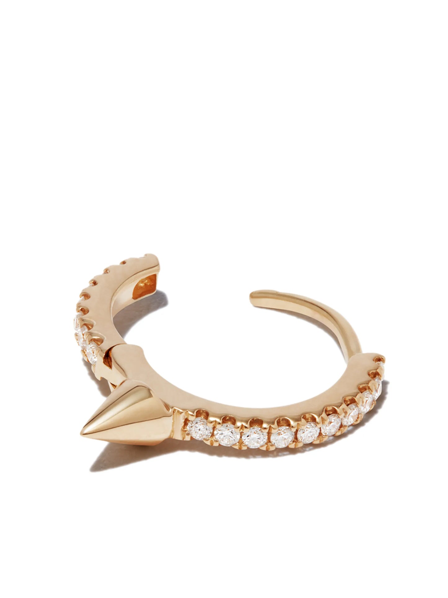 18kt yellow gold Spike diamond earring